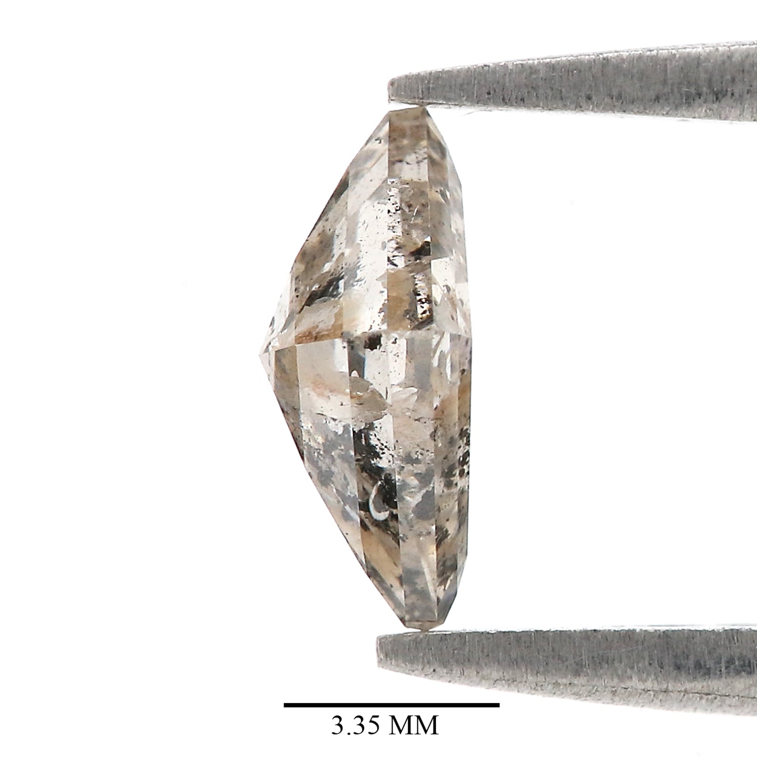 1.07 Ct Natural Loose Kite Shape Diamond Gray Brown Color Kite Shape Diamond 8.60 MM Natural Loose Diamond Kite Rose Cut Diamond QK2176