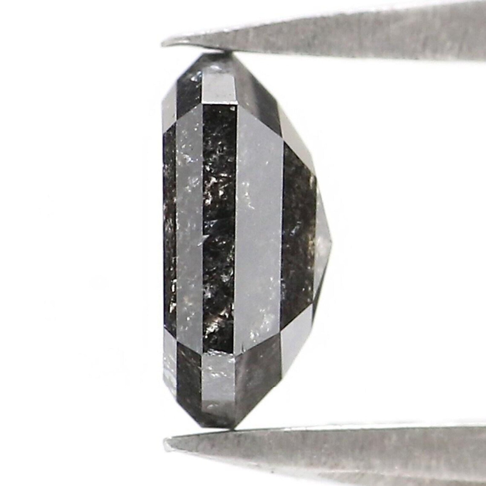 0.77 CT Natural Loose Hexagon Shape Diamond Salt And Pepper Hexagon Diamond 6.20 MM Natural Loose Diamond Hexagon Rose Cut Diamond NQ2467