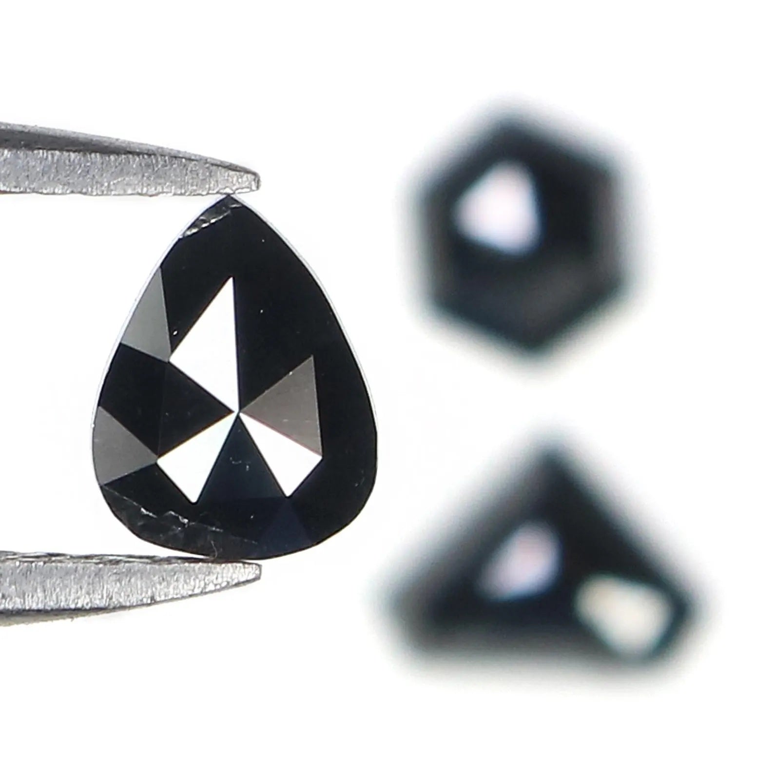 0.84 CT Natural Loose Mix Shape Diamond Black Color Mix Shape Diamond 5.60 MM Natural Loose Diamond Black Mix Shape Rose Cut Diamond NQ2241