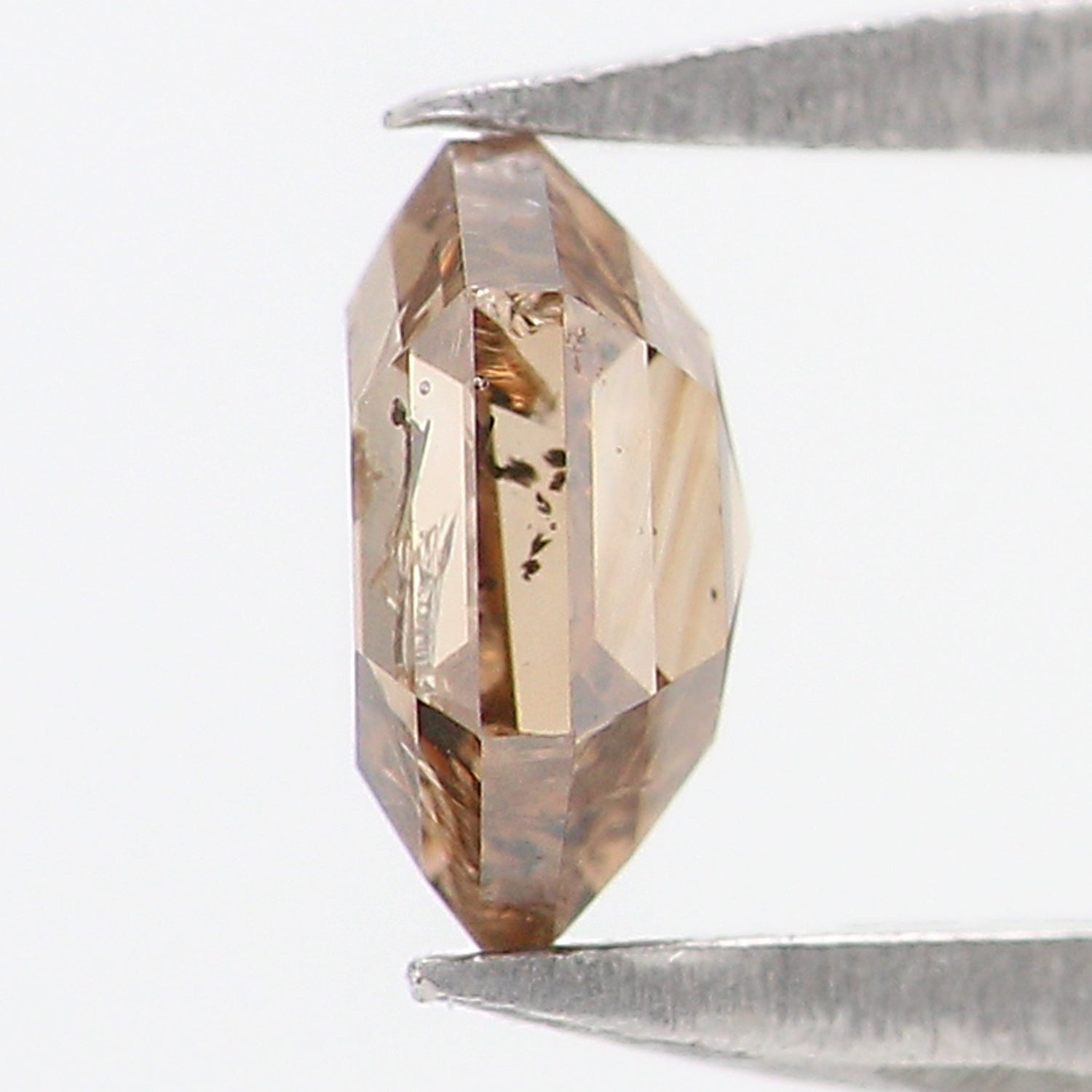 0.28 CT Natural Loose Hexagon Shape Diamond Brown Color Hexagon Cut Diamond 4.40 MM Natural Loose Brown Color Hexagon Rose Cut Diamond LQ585