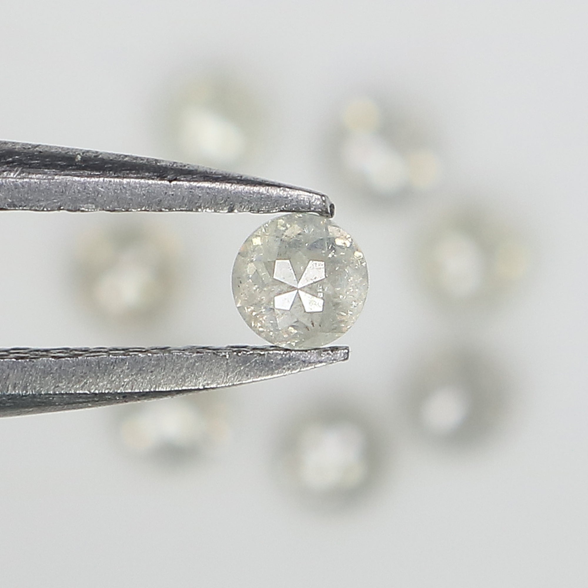 0.94 CT Natural Loose Round Rose Cut Diamond Grey Color Round Shape Diamond 2.80 MM Natural Loose Grey Color Round Rose Cut Diamond LQ3188