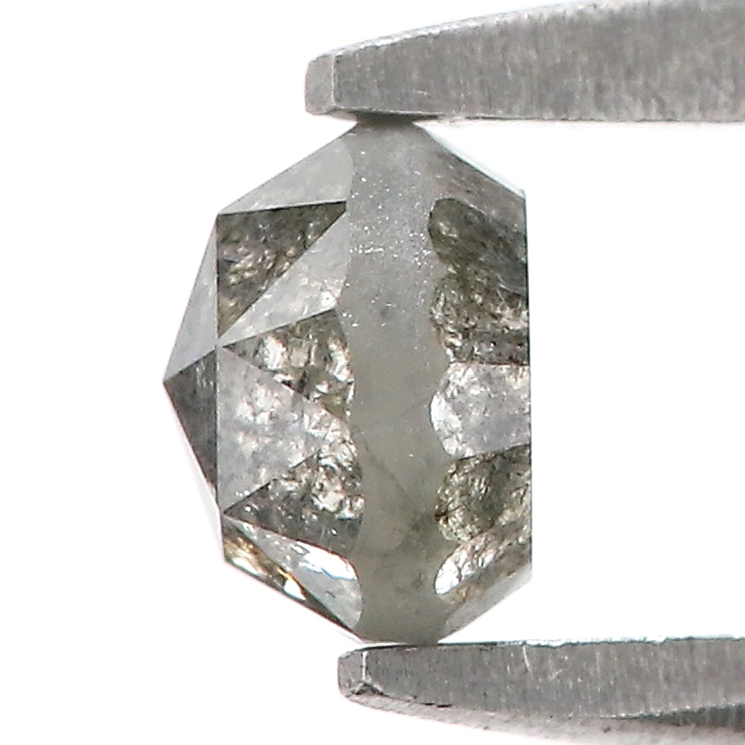 0.56 CT Natural Loose Round Rose Cut Diamond Salt And Pepper Round Diamond 4.40 MM Natural Loose Black Grey Color Rose Cut Diamond LQ2808