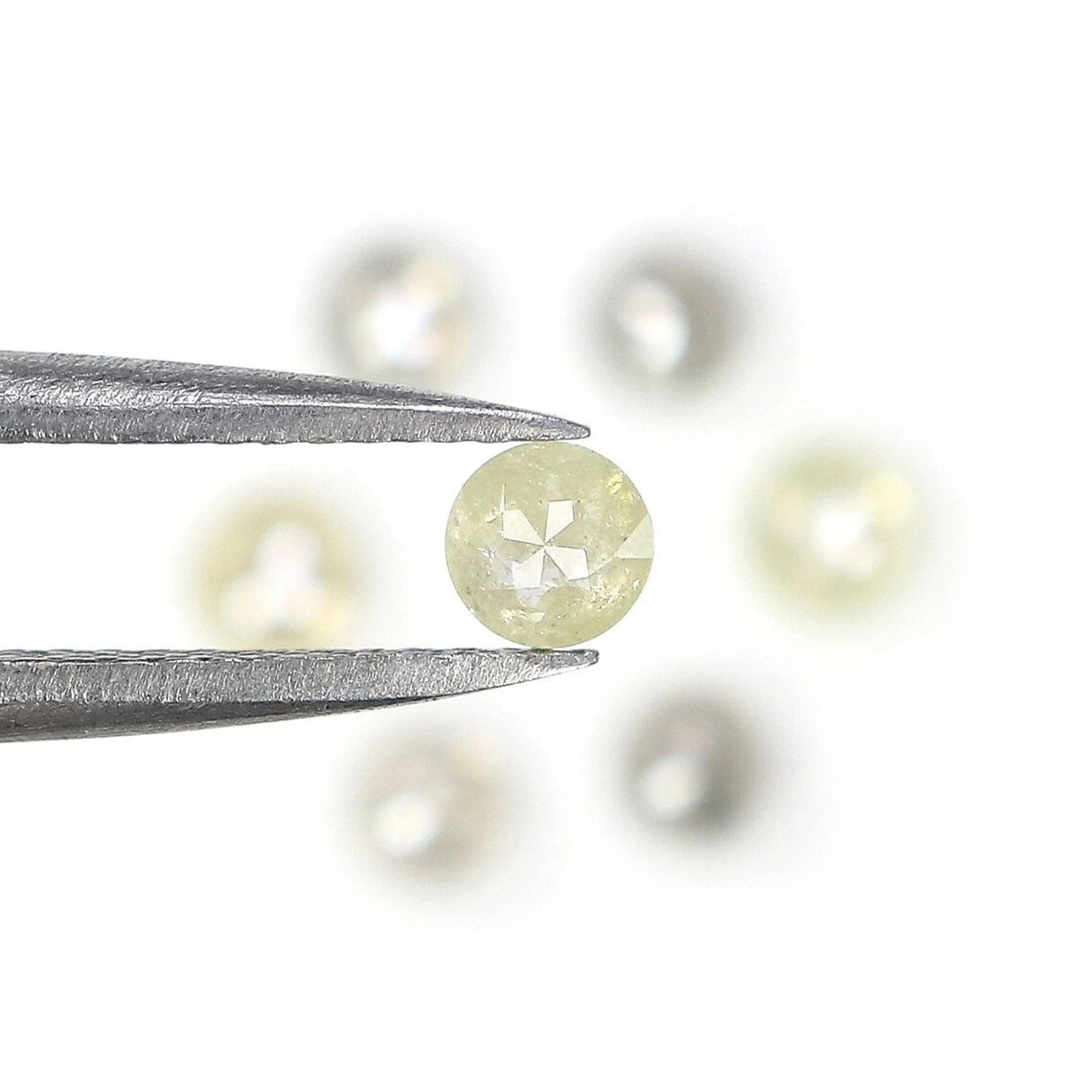 1.28 CT Natural Loose Round Diamond Yellow Grey Diamond Natural Loose Diamond 4.45 MM Round Rose Cut Diamond Round Shape Diamond NQ2457