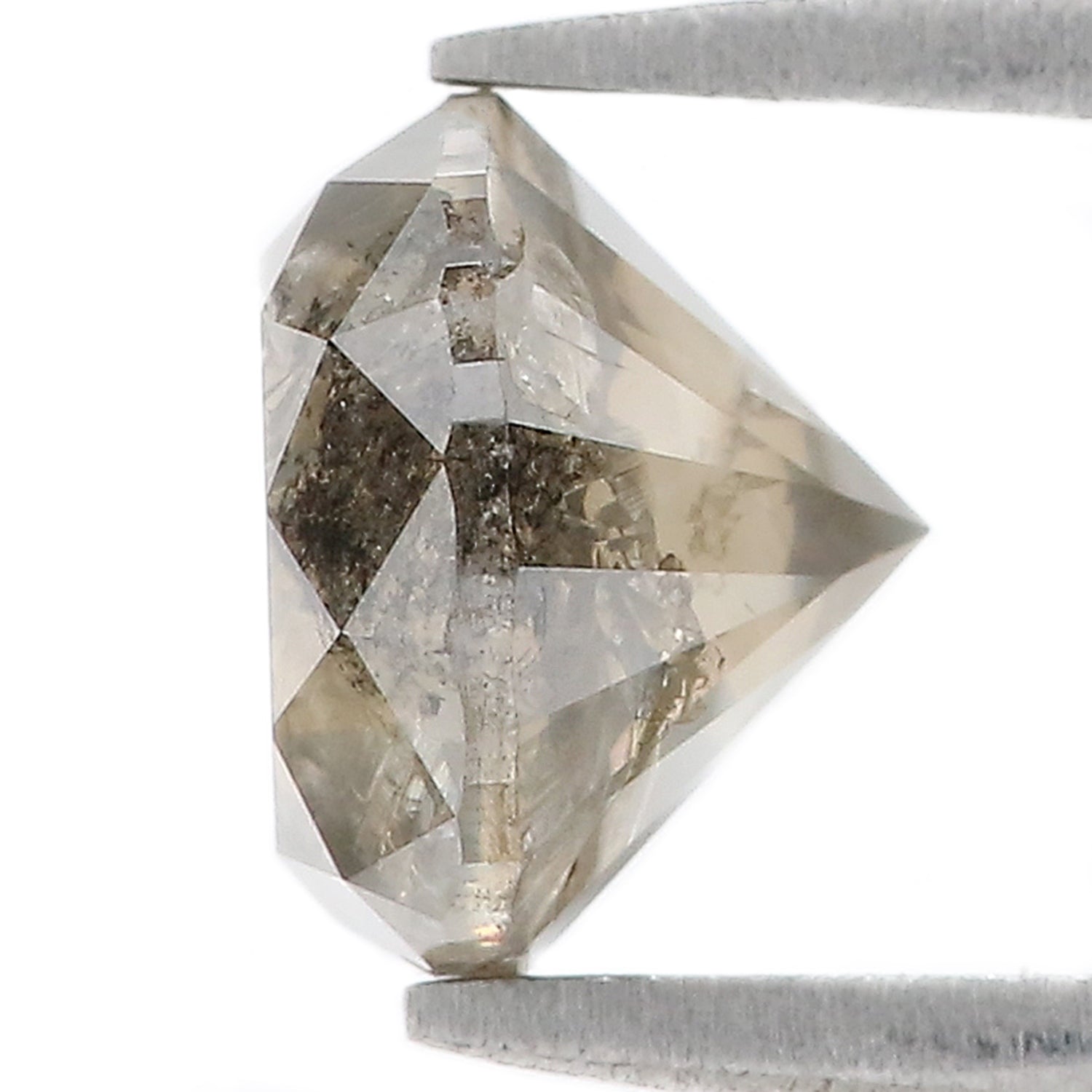 2.84 Ct Natural Loose Round Shape Diamond Black Round Cut Diamond 8.15 MM Natural Loose Diamond Brown Round Brilliant Cut Diamond QL8876