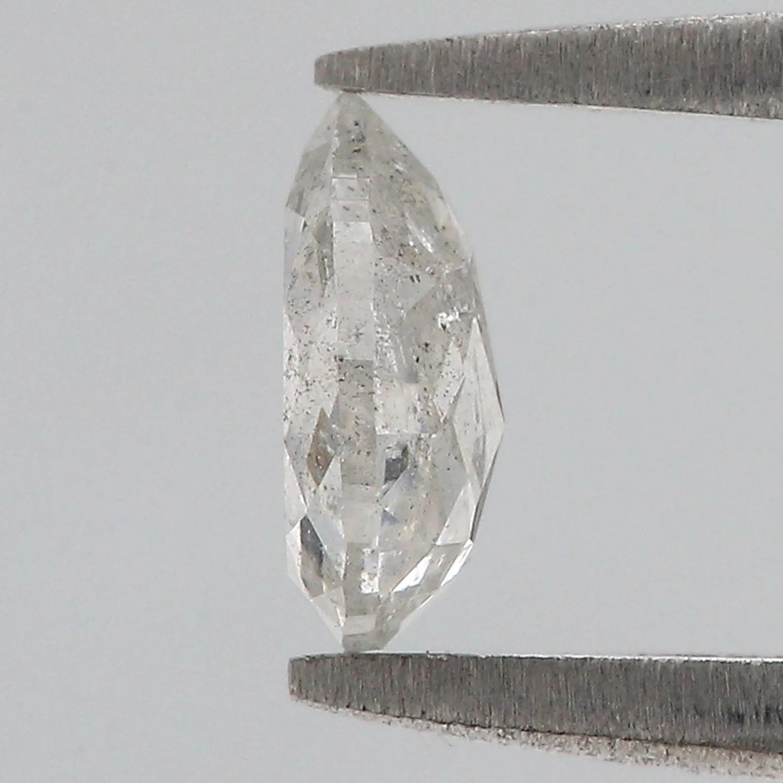 0.66 CT Natural Loose Pear Cut Diamond Grey Color Pear Shape Diamond 6.70 MM Natural Loose Diamond Grey Color Pear Rose Cut Diamond QN900