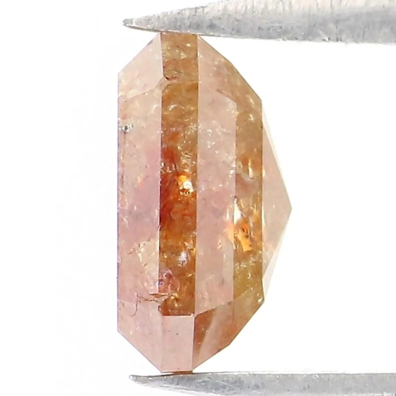 1.33 Ct Natural Loose Emerald Shape Diamond Brown Color Emerald Diamond 7.00 MM Natural Loose Brown Color Emerald Rose Cut Diamond NQ587