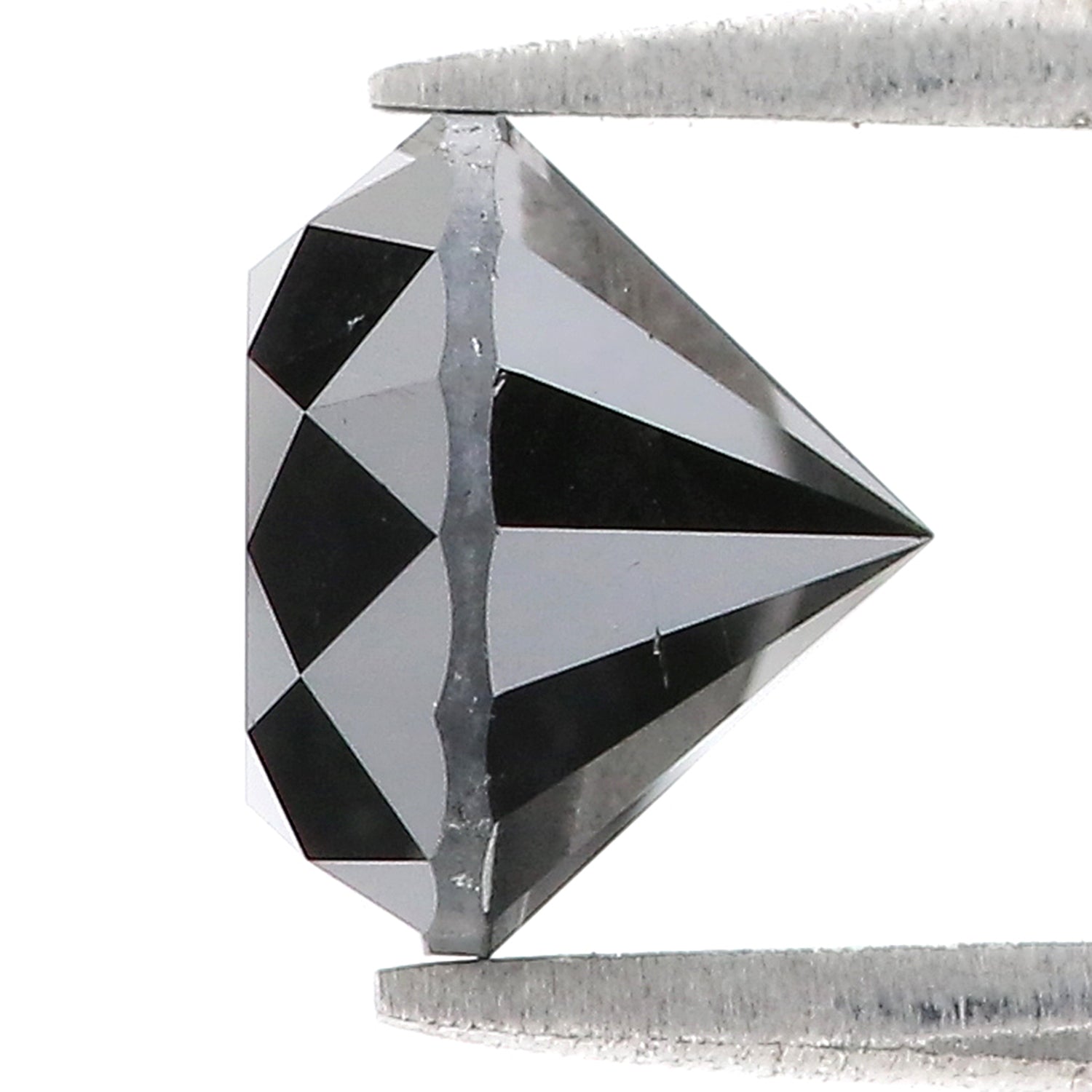 2.98 Ct Natural Loose Round Shape Diamond Black Color Round Cut Diamond 8.15 MM Natural Black Diamond Round Brilliant Cut Diamond LQ407