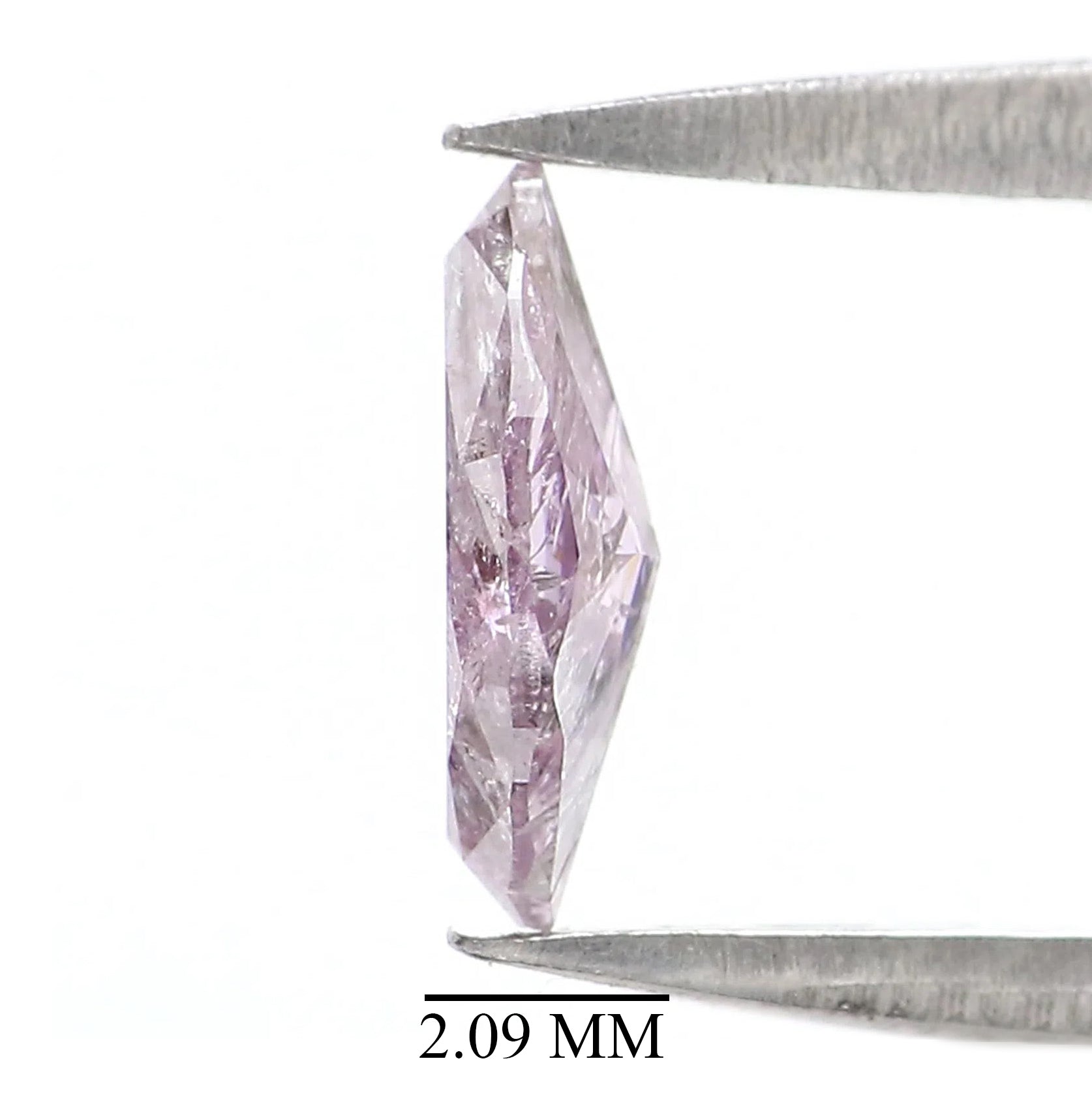 GIA Certified Natural Loose Marquise Modified Brilliant Cut Diamond 0.53 CT Loose Fancy Greyish Pink-Purple 7.45 MM Marquise Diamond QL6912