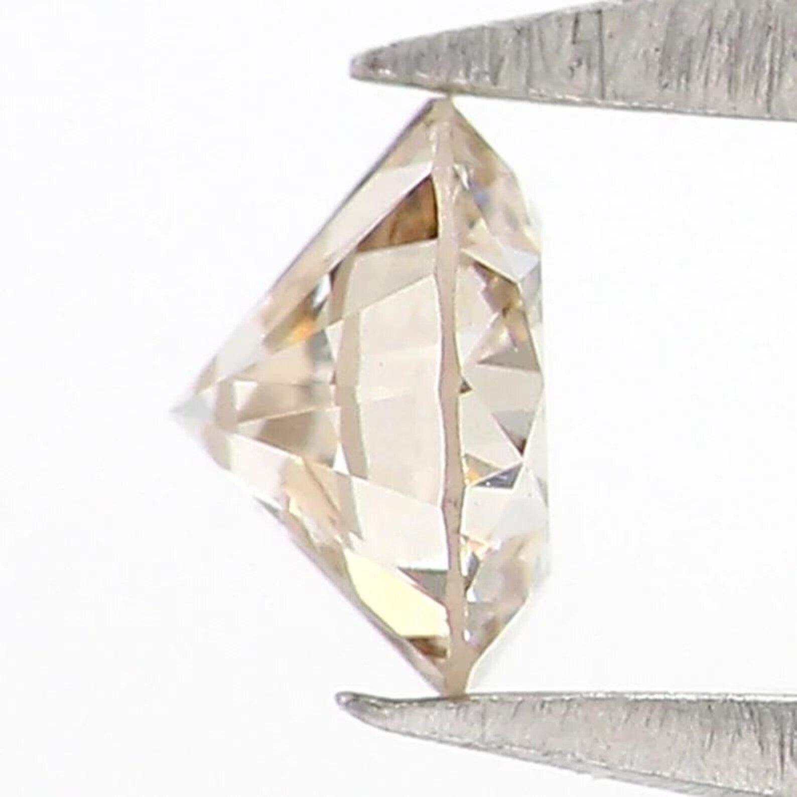 0.19 Ct Natural Loose Round Shape Diamond Brown Color Round Diamond 3.70 MM Natural Diamond Brown Color Round Brilliant Cut Diamond NQ7404