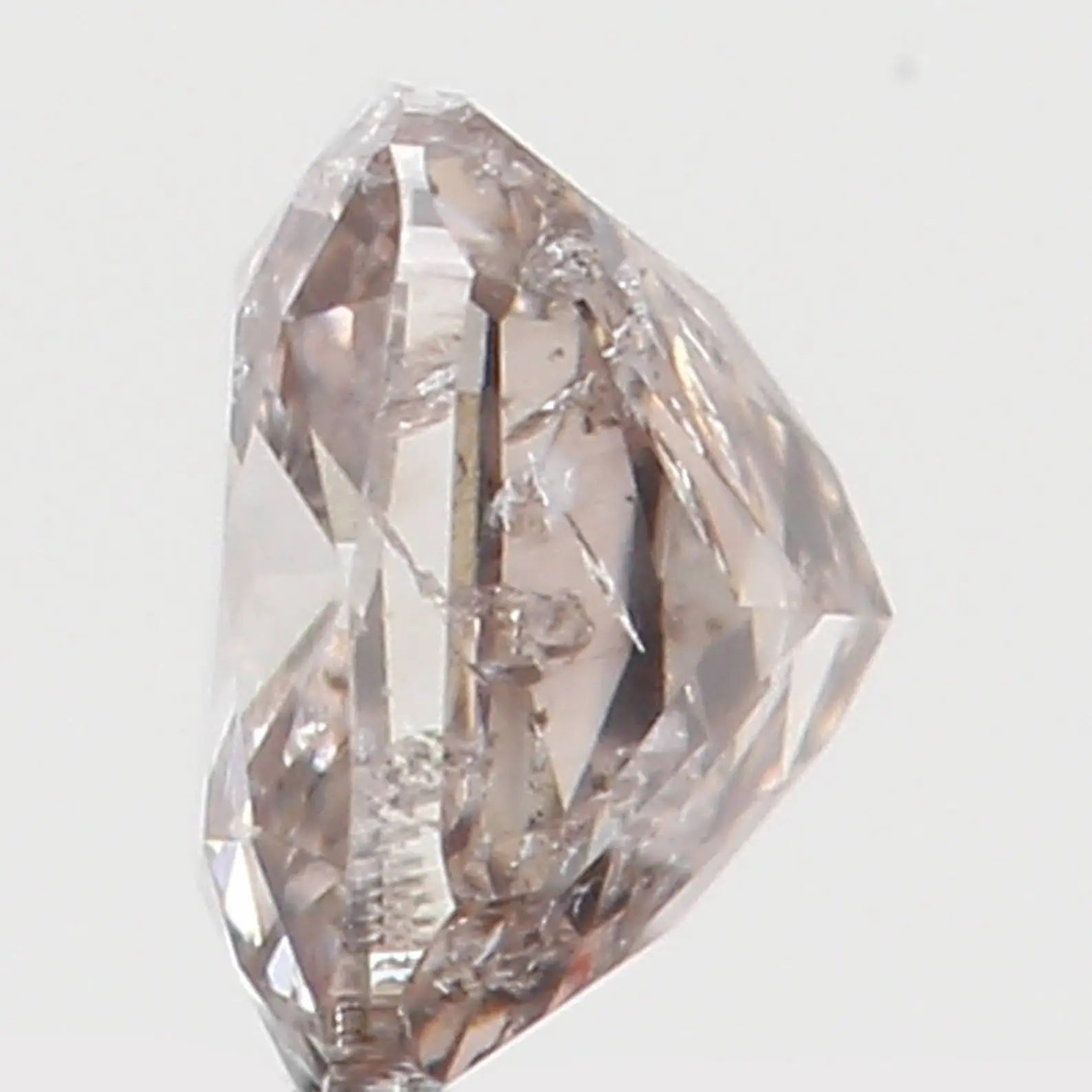 0.16 Ct Natural Loose Diamond Cushion Brown Color I2 Clarity 3.10 MM N7630