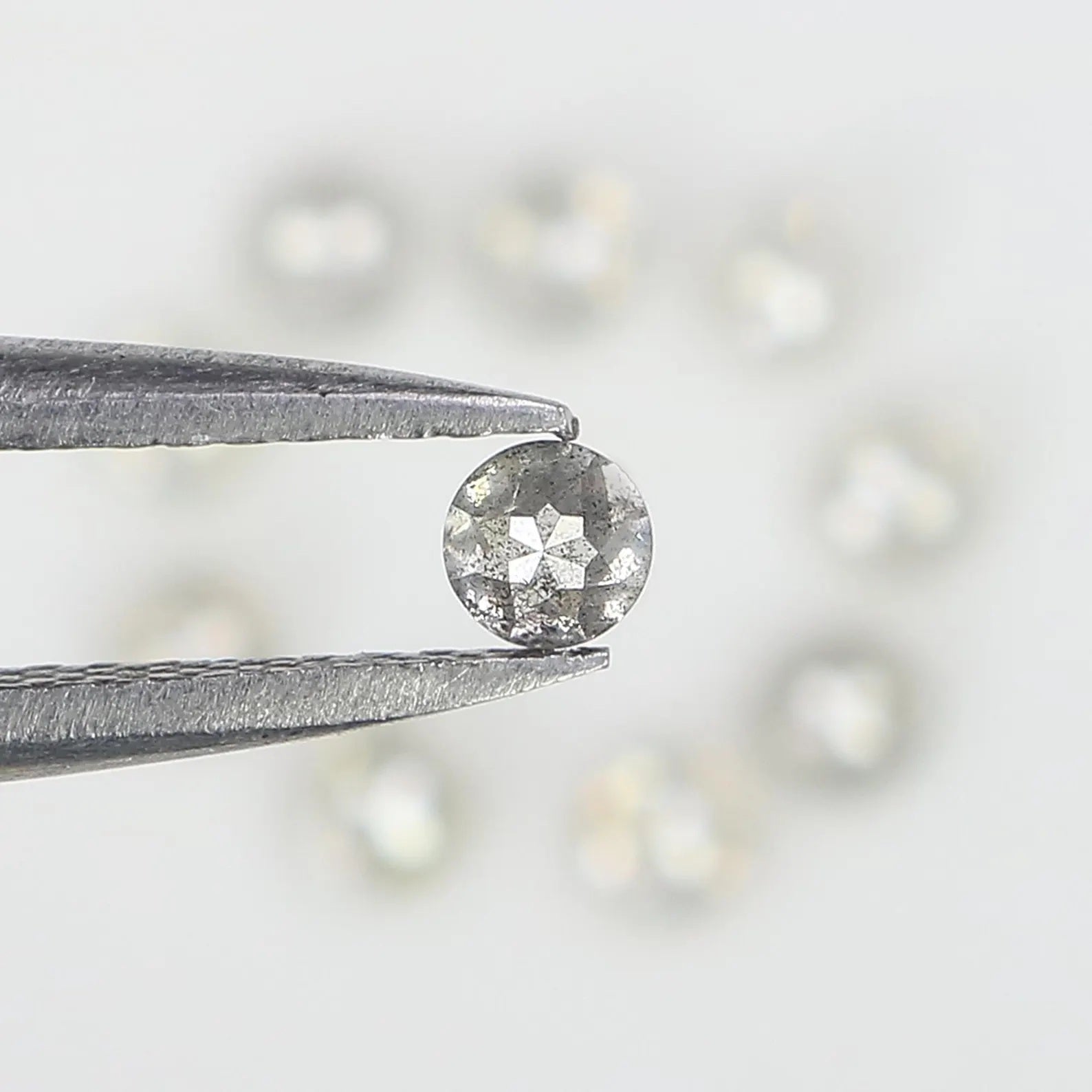 1.08 CT Natural Loose Round Shape Diamond Grey Color Round Diamond 2.75 MM Natural Loose Diamond Grey Color Round Rose Cut Diamond NQ2559