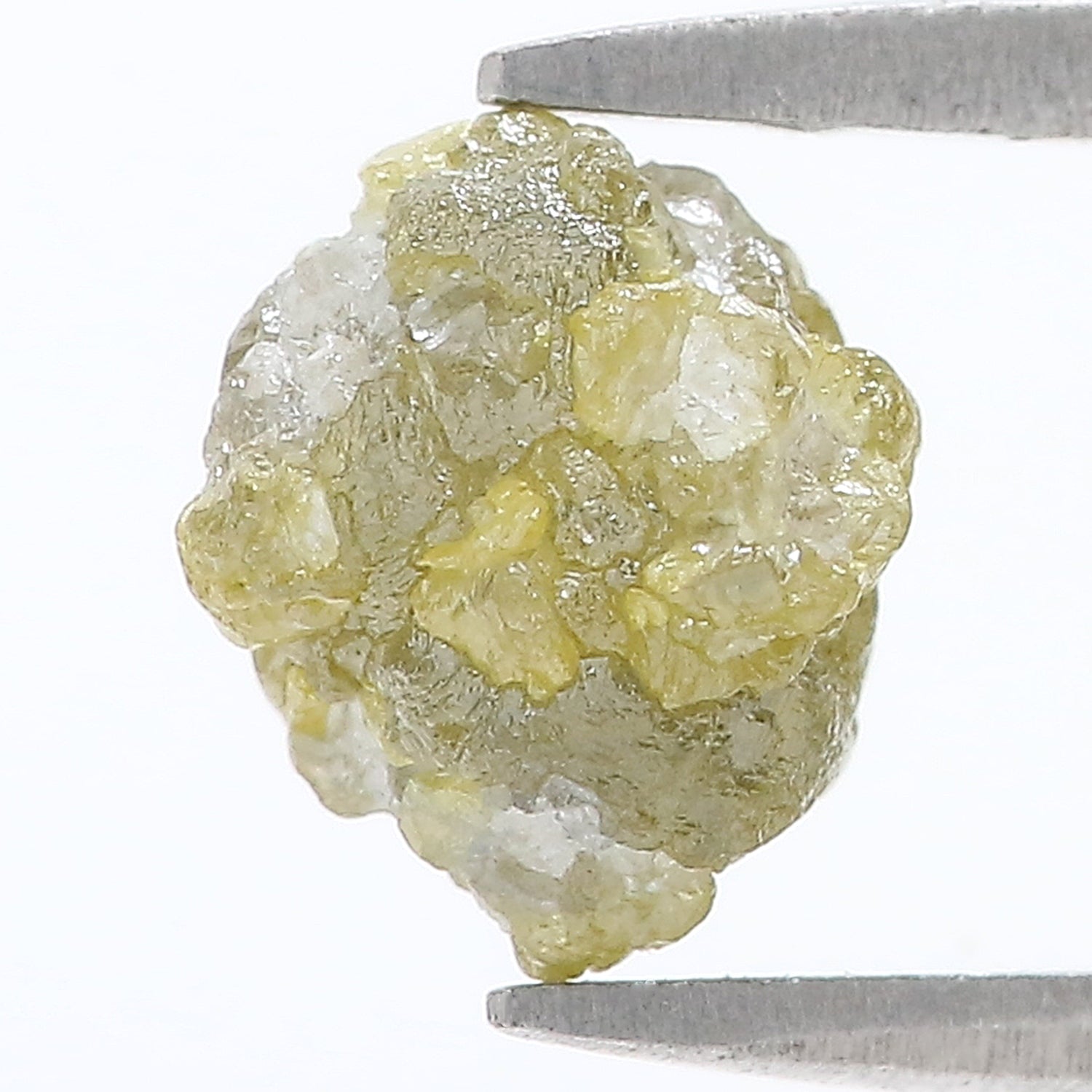 3.00 CT Natural Loose Rough Shape Diamond Yellow Color Rough Uncut Diamond 8.40 MM Natural Grey Color Rough Irregular Cut Diamond LQ3369