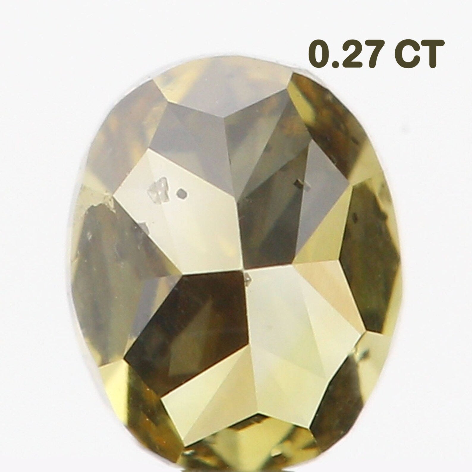 0.27 Ct Natural Loose Oval Shape Diamond Green Color Oval Cut Diamond 3.85 MM Natural Loose Diamond Oval Brilliant Cut Diamond N7181