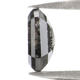 Natural Loose Hexagon Diamond, Salt And Pepper Hexagon Diamond, Natural Loose Diamond, Hexagon Cut Diamond, 0.85 CT Hexagon Shape L2966