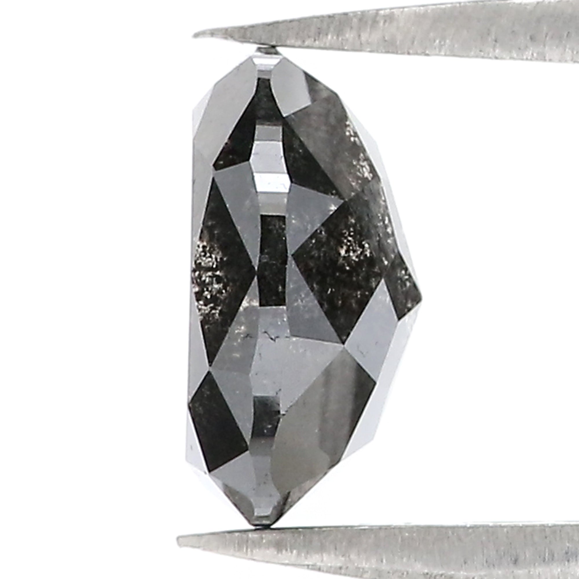 2.63 Ct Natural Loose Oval Shape Diamond Salt And Pepper Oval Cut Diamond 9.15 MM Natural Loose Diamond Oval Shape Rose Cut Diamond LC61