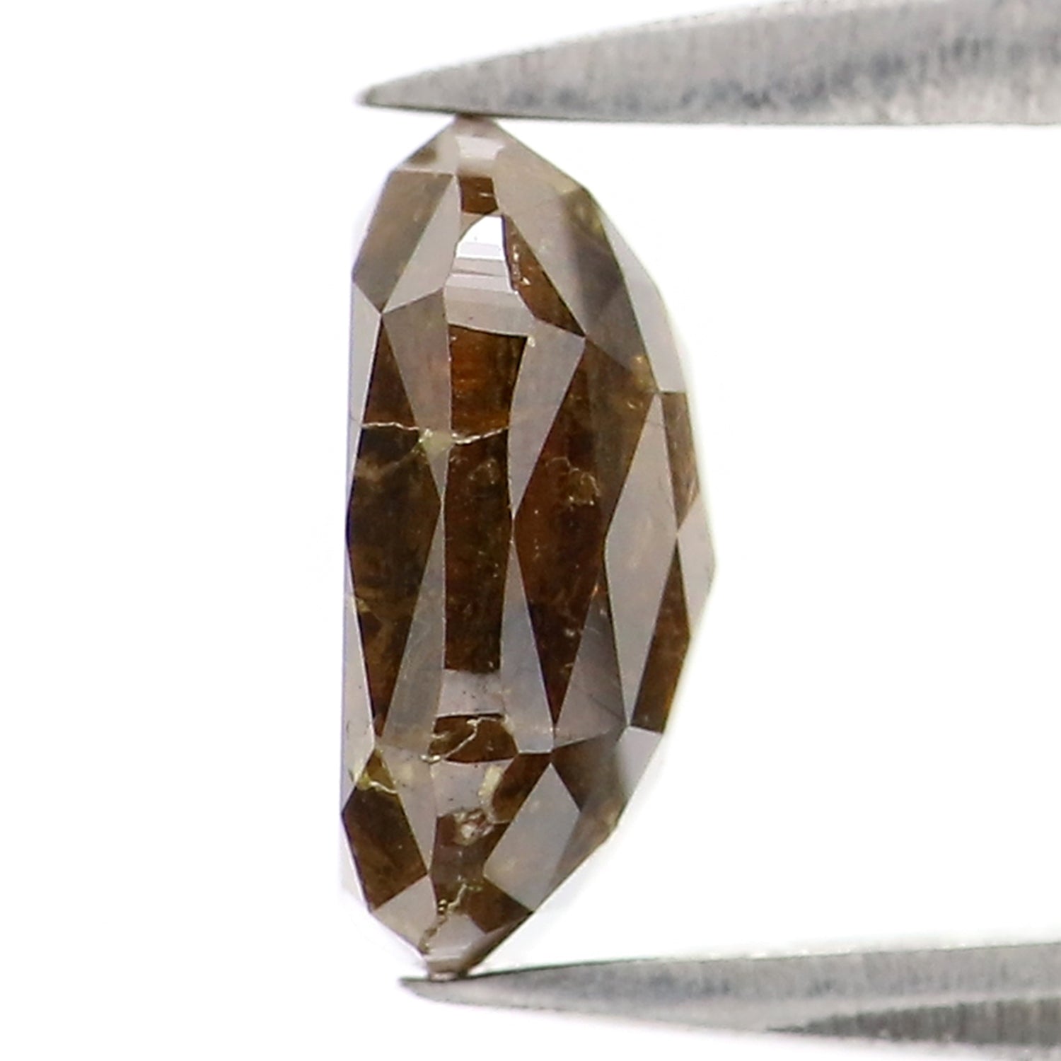 1.18 CT Natural Loose Oval Shape Diamond Brown Color Oval Cut Diamond 7.10 MM Natural Loose Brown Color Diamond Oval Rose Cut Diamond QL2867