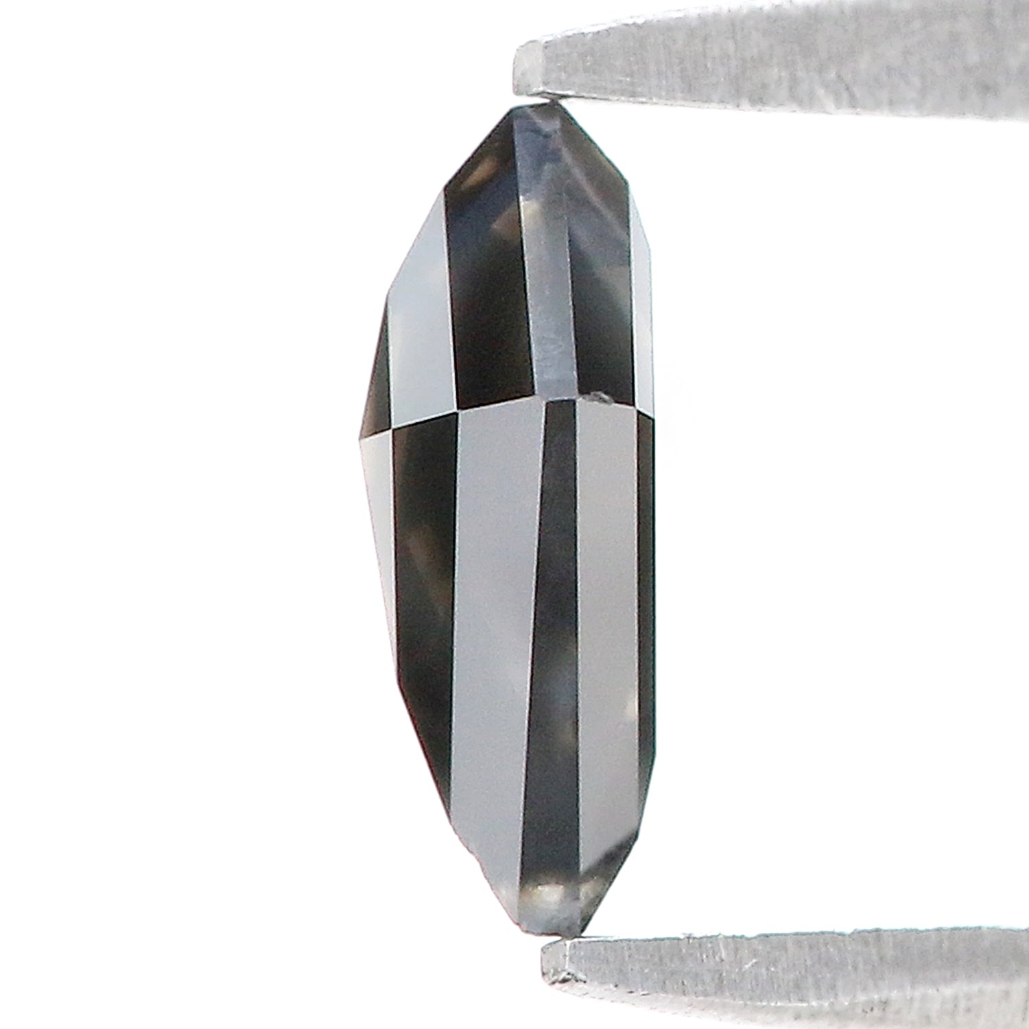 0.58 CT Natural Loose Kite Shape Diamond Black Color Kite Cut Diamond 7.30 MM Natural Loose Grey Color Diamond Kite Rose Cut Diamond L3456