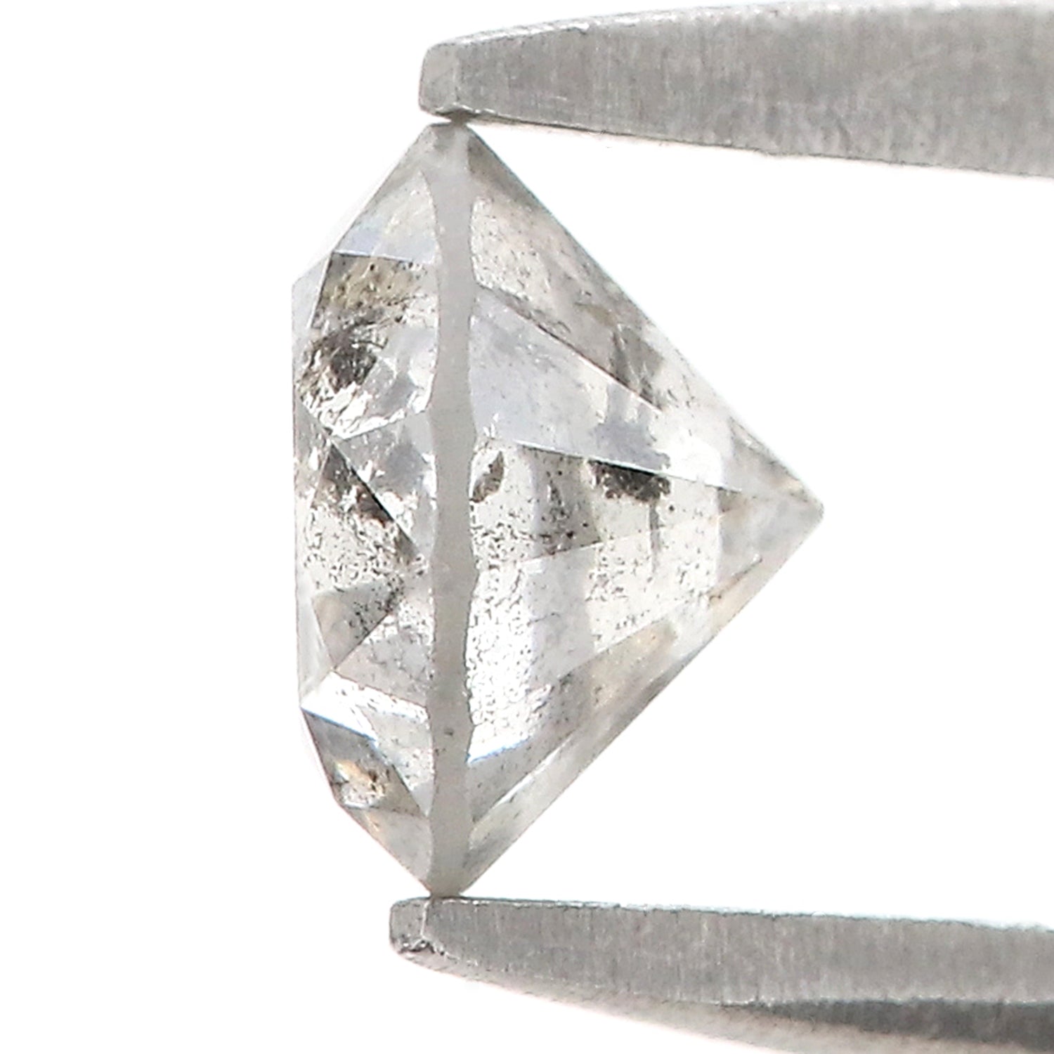 0.70 CT Natural Loose Round Shape Diamond Salt And Pepper Round Diamond 5.40 MM Natural Black Grey Color Round Brilliant Cut Diamond LQ5021