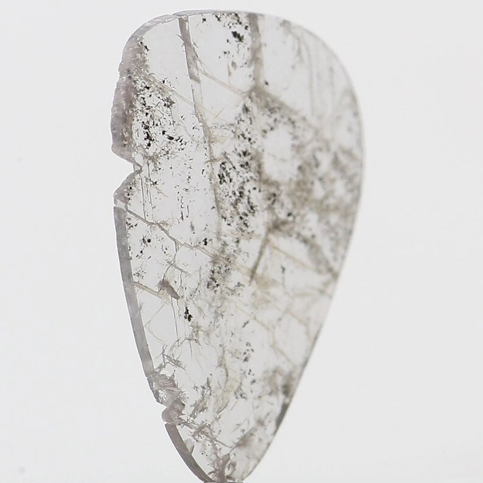 0.71 CT Natural Loose Slice Shape Diamond Grey Color Slice Cut Diamond 9.50 MM Natural Loose Diamond Irregular Slice Cut Diamond NQ1280