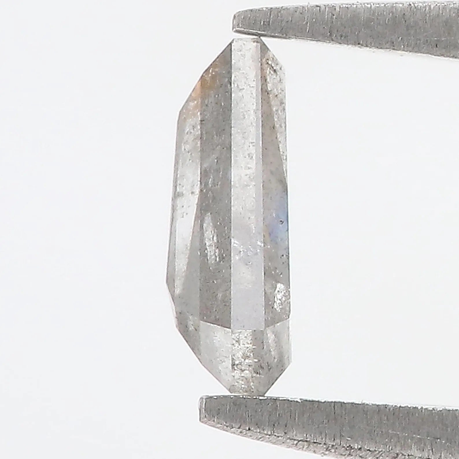 0.75 Ct Natural Loose Coffin Shape Diamond Grey Color Coffin Shape Diamond 7.00 MM Natural Diamond Grey Color Coffin Rose Cut Diamond QN1248