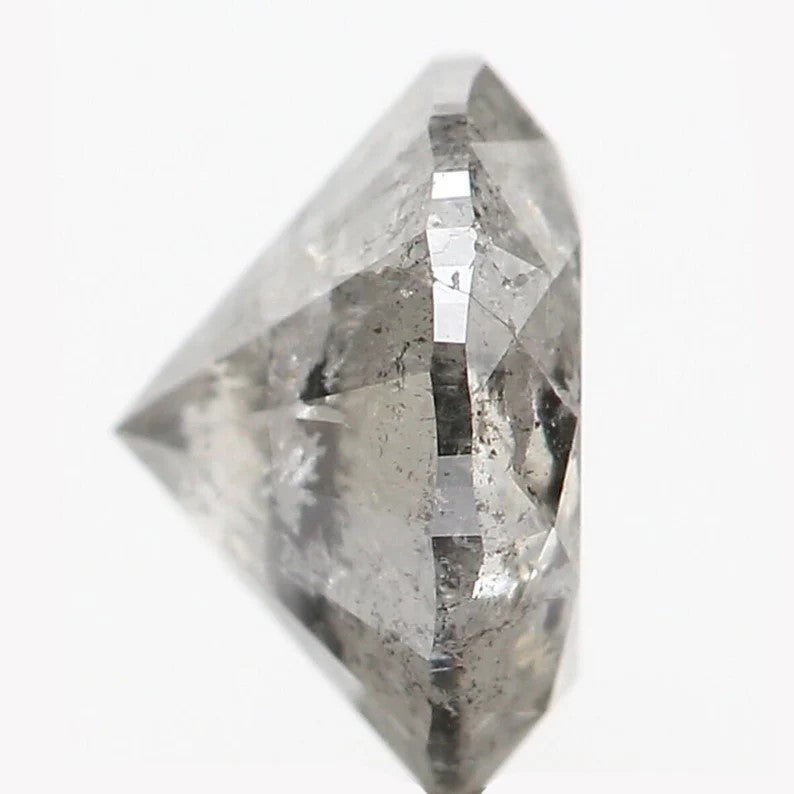 0.95 Ct Natural Loose Round Shape Diamond Grey Color Round Cut Diamond 6.20 MM Natural Loose Diamond Grey Round Brilliant Cut Diamond NQ1054