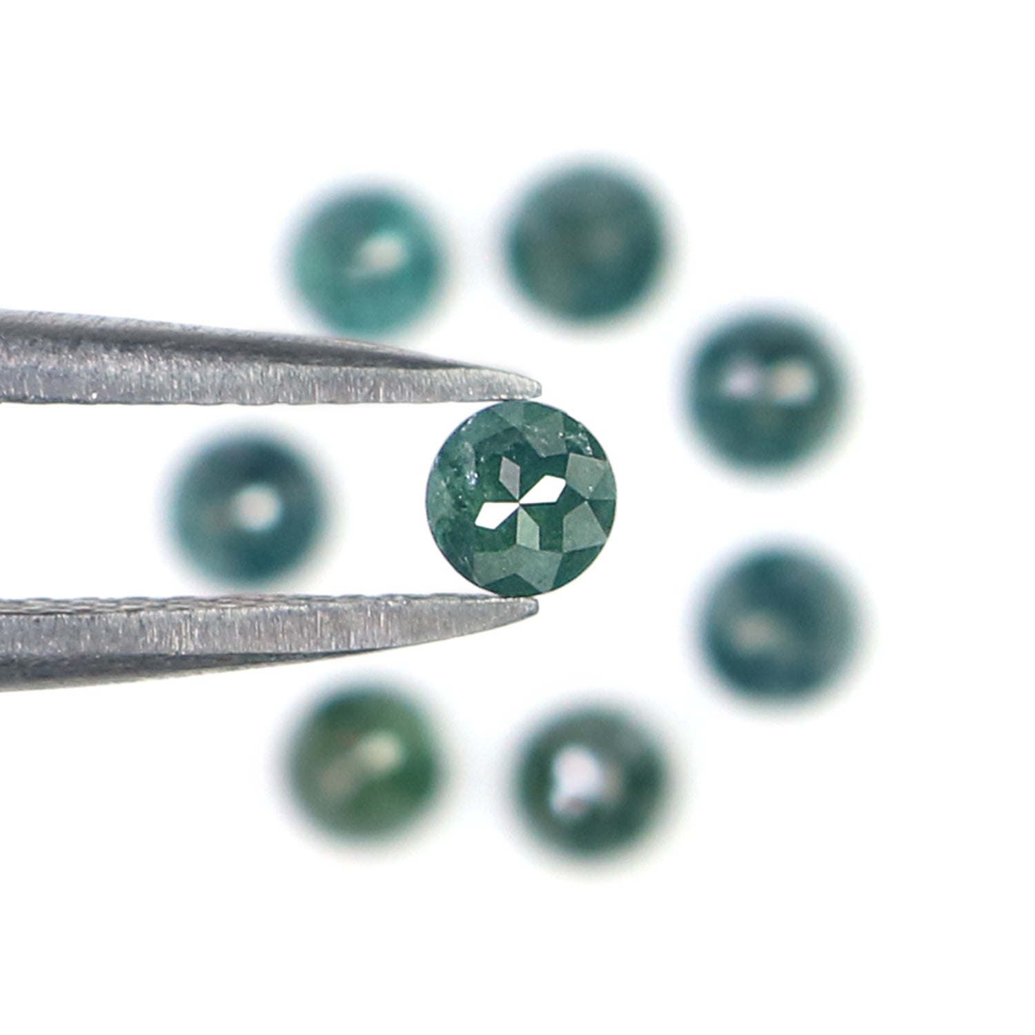 1.45 Ct Natural Loose Round Rose Cut Diamond Blue Color Round Shape Diamond 3.10 MM Natural Loose Blue Color Round Rose Cut Diamond N7006