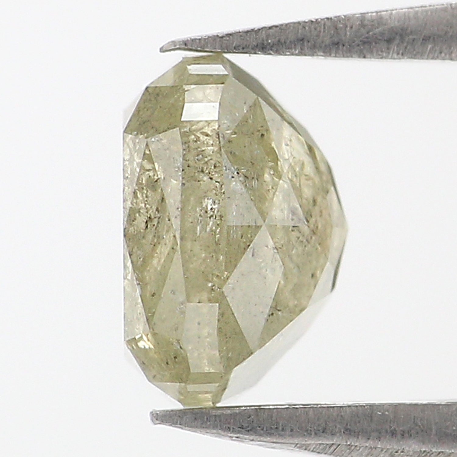 1.53 CT Natural Loose Cushion Shape Diamond Green Color Cushion Cut Diamond 6.25 MM Natural Grey Diamond Cushion Rose Cut Diamond LQ2942