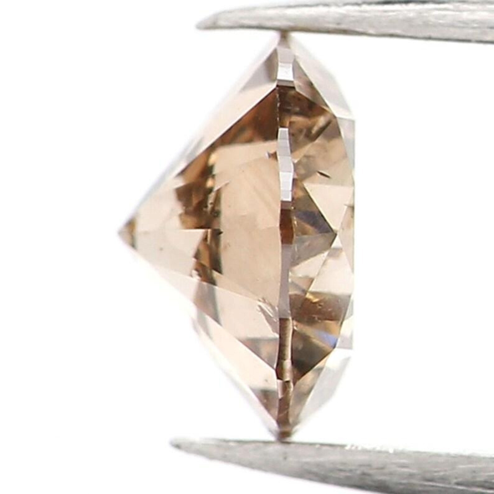 0.33 CT Natural Loose Round Shape Diamond Brown Color Round Cut Diamond 4.50 MM Natural Loose Brown Color Round Brilliant Cut Diamond NQ1199