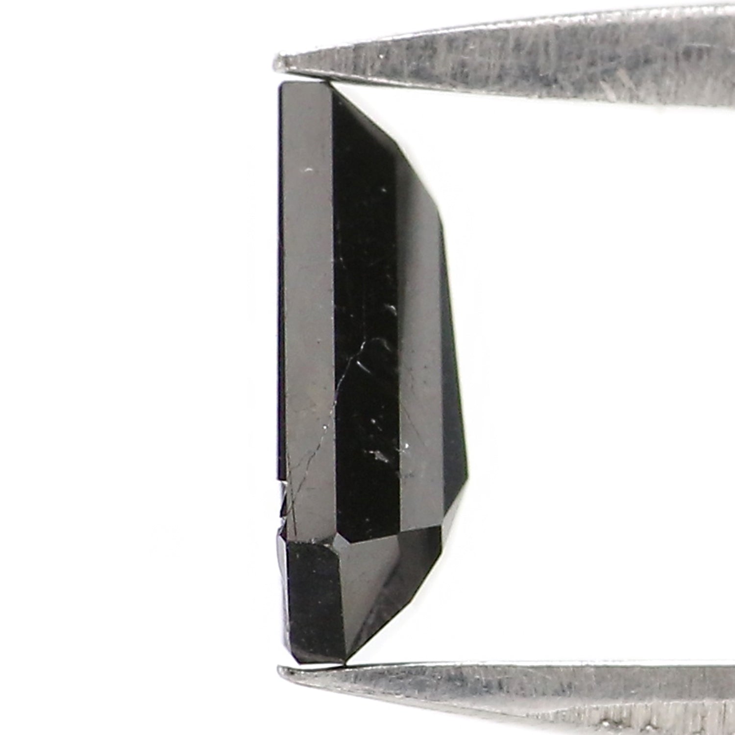 0.70 CT Natural Loose Coffin Shape Diamond Black Color Coffin Cut Diamond 7.10 MM Natural Loose Black Color Coffin Rose Cut Diamond KQ2716