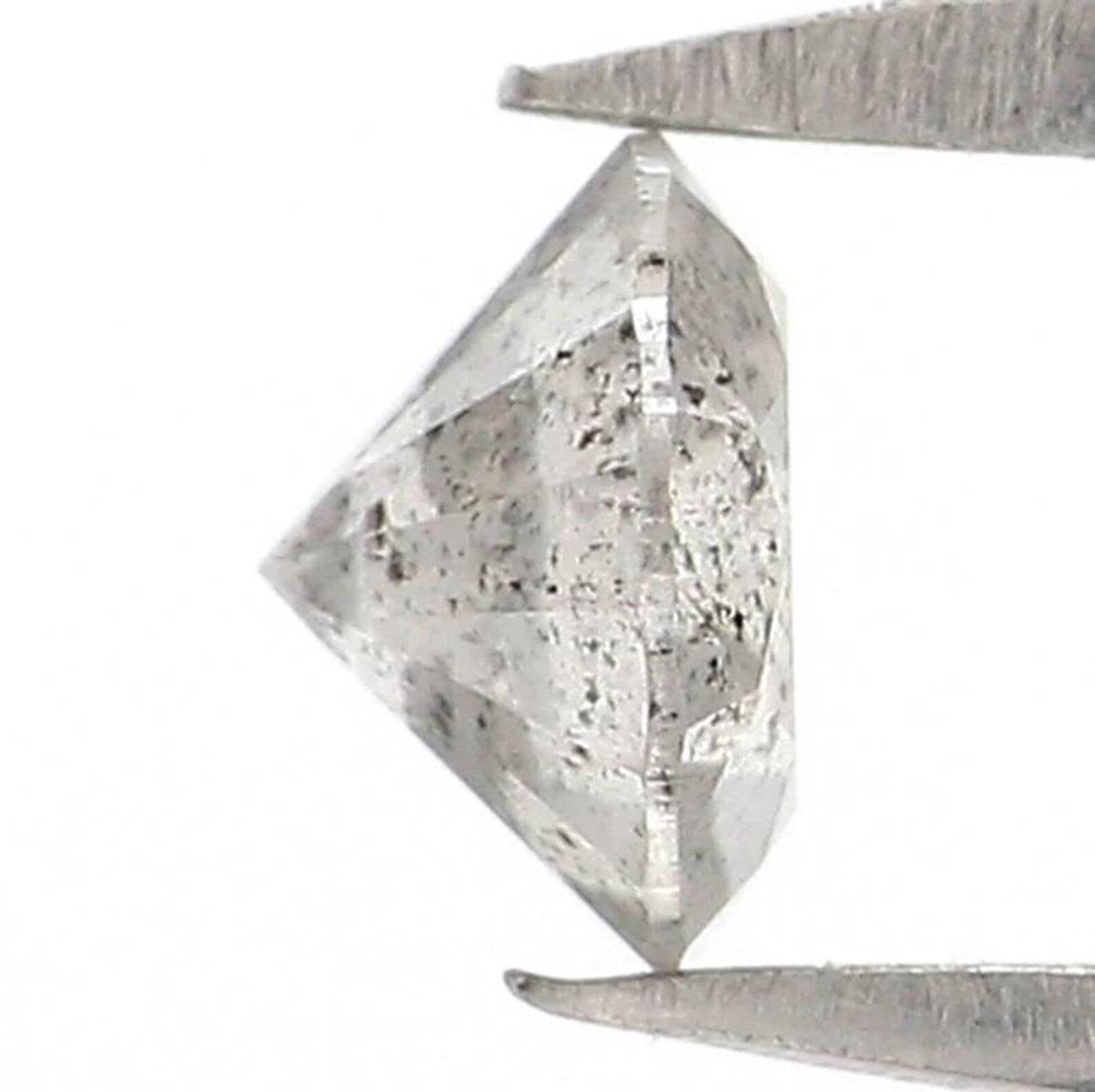 0.34 CT Natural Loose Round Cut Diamond Salt And Pepper Round Diamond 4.40 MM Natural Diamond Grey Color Round Brilliant Cut Diamond NQ8660