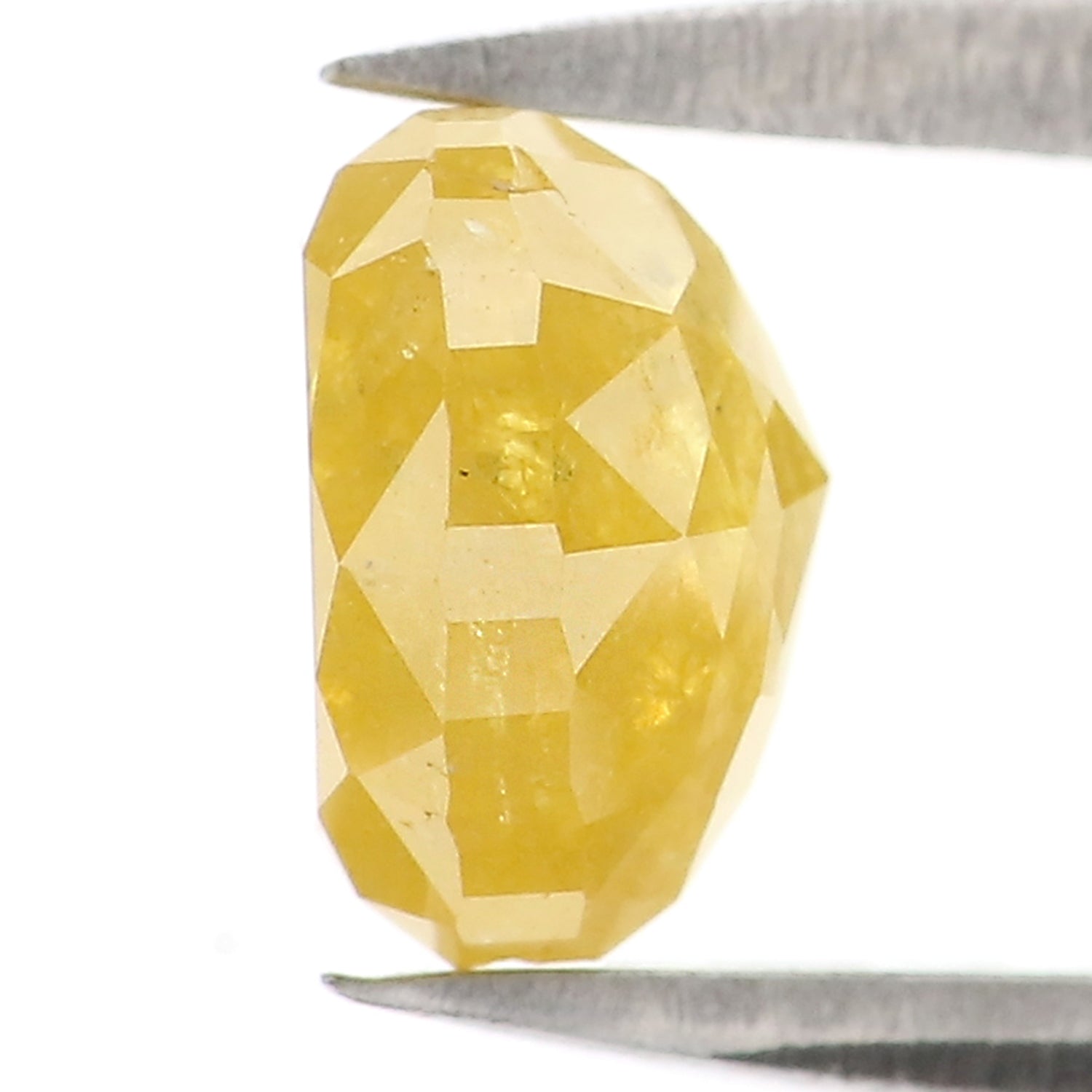 1.42 CT Natural Loose Heart Shape Diamond Yellow Color Heart Cut Diamond 6.40 MM Natural Loose Yellow Diamond Heart Rose Cut Diamond LQ2865
