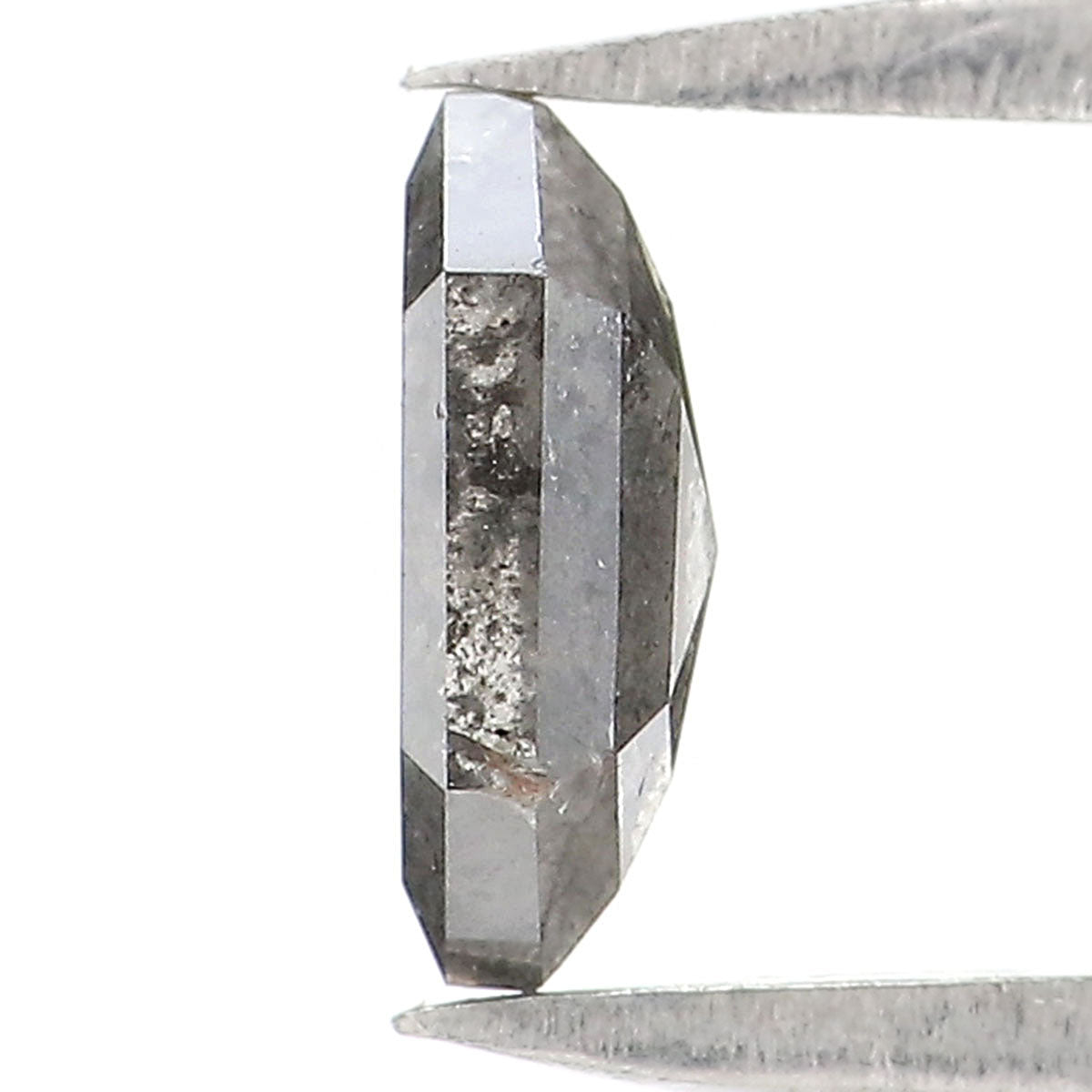 0.48 CT Natural Loose Hexagon Cut Diamond Salt And Pepper Hexagon Diamond 6.40 MM Natural Loose Black Grey Color Hexagon Cut Diamond QL2472
