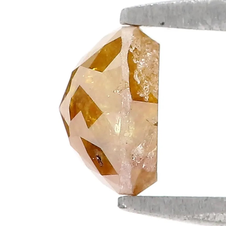 0.92 CT Natural Loose Rose Cut Diamond Dark Yellow Color Round Shape Diamond 5.70 MM Natural Loose Diamond Round Rose Cut Diamond NQ7112