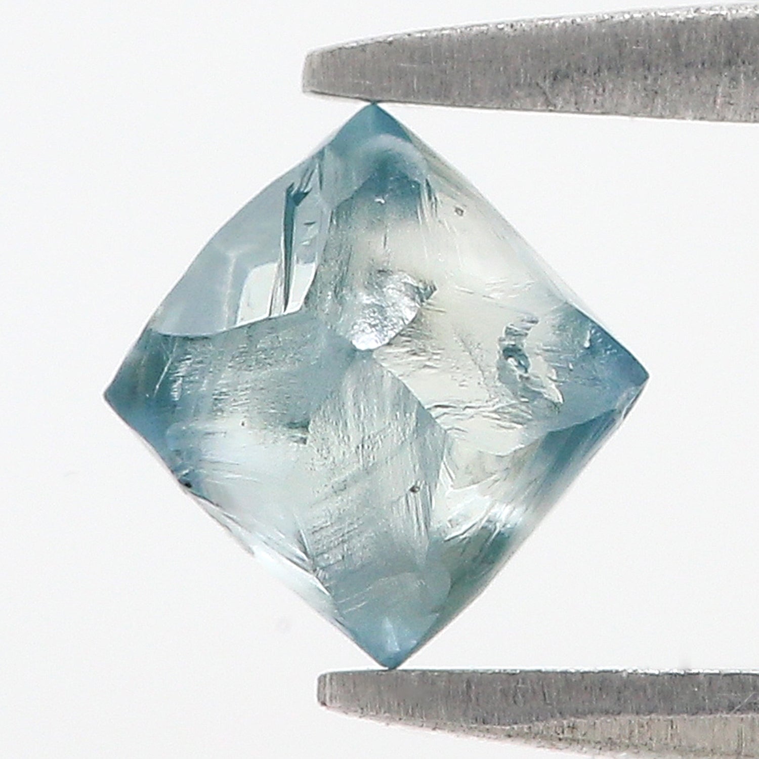 1.23 CT Natural Loose Rough Shape Diamond Blue Color Rough Uncut Diamond 6.55 MM Natural Loose Blue Color Rough Irregular Cut Diamond L3499