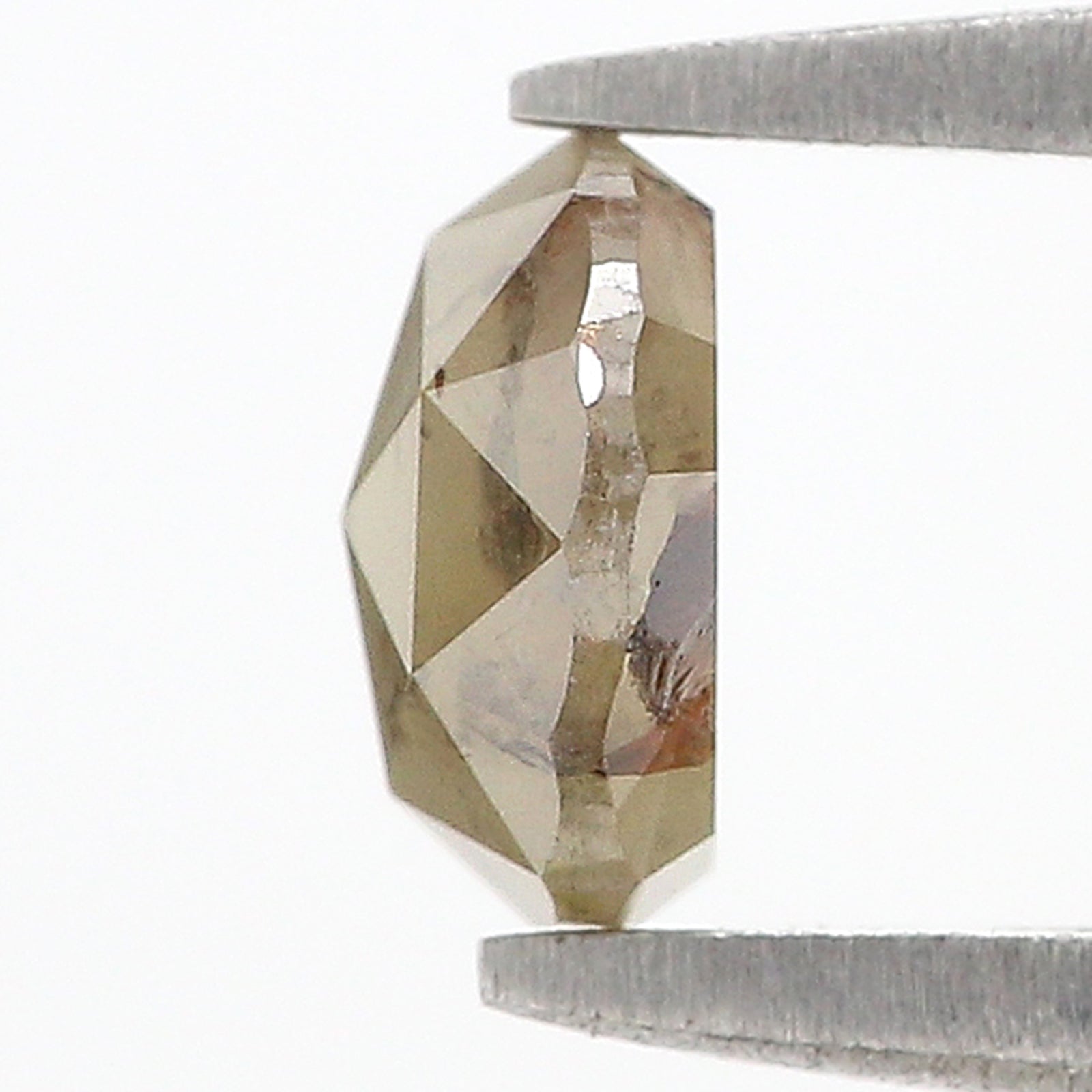 0.97 CT Natural Loose Round Rose Cut Diamond Yellow Color Round Cut Diamond 6.05 MM Natural Loose Yellow Color Round Rose Cut Diamond N2636