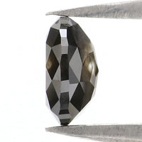 Natural Loose Oval Diamond, Black Color Oval Diamond, Natural Loose Diamond, Oval Rose Cut Diamond, 0.84 CT Oval Shape Diamond KDL8355