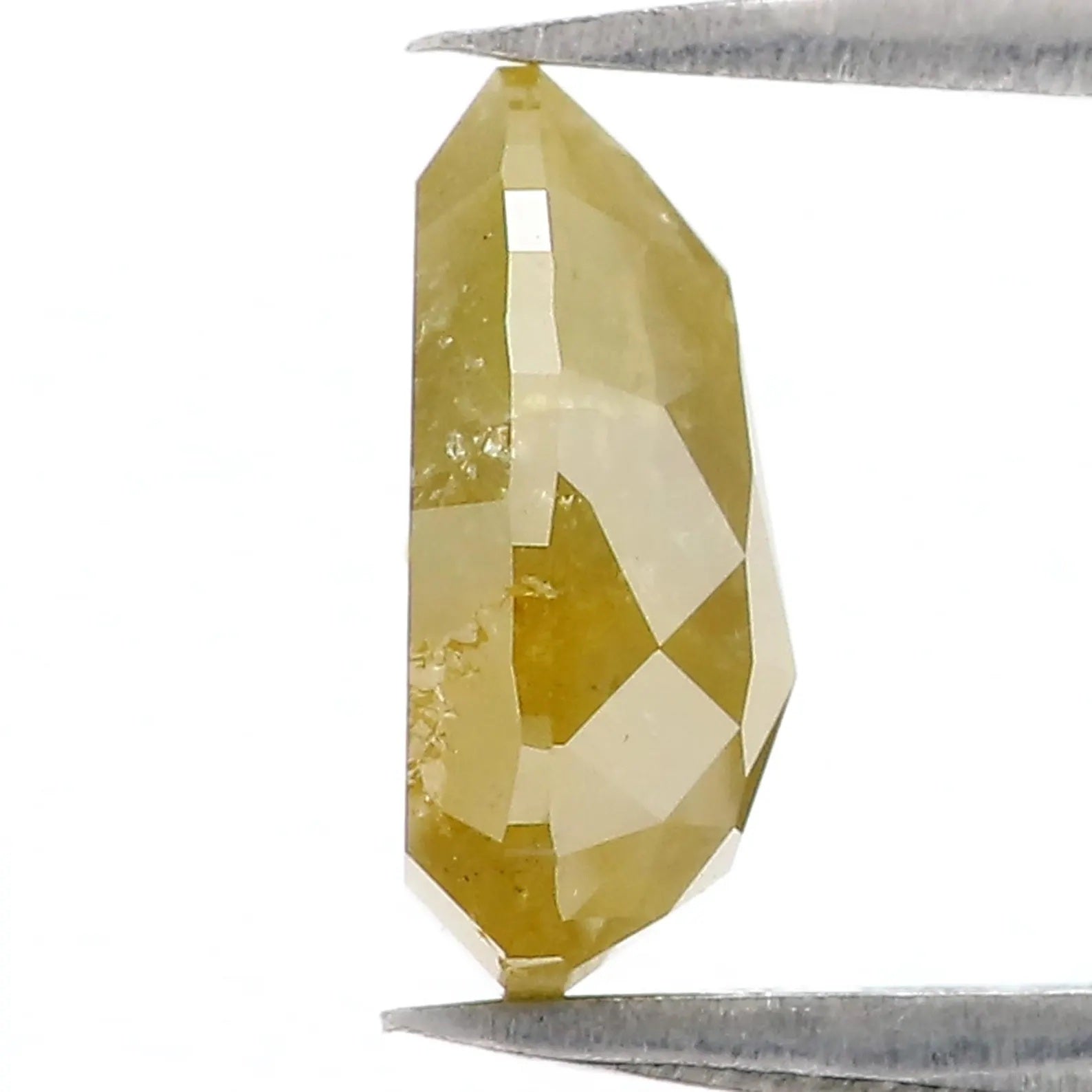 2.32 CT Natural Loose Pear Shape Diamond Yellow Color Pear Cut Diamond 10.00 MM Natural Loose Diamond Yellow Pear Rose Cut Diamond QN735
