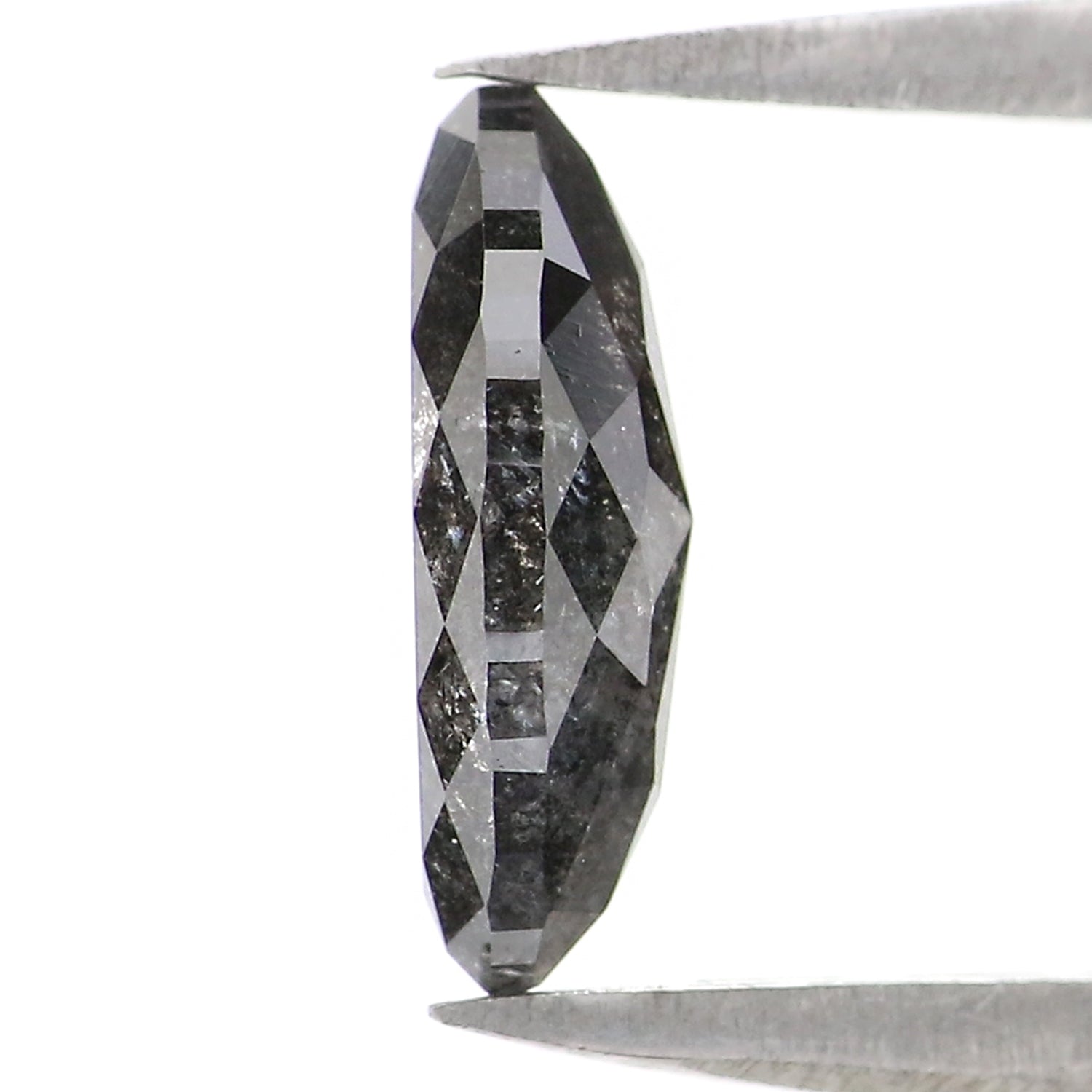 0.93 CT Natural Loose Marquise Shape Diamond Salt And Pepper Marquise Rose Cut Diamond 9.10 MM Black Grey Color Marquise Cut Diamond QL2873