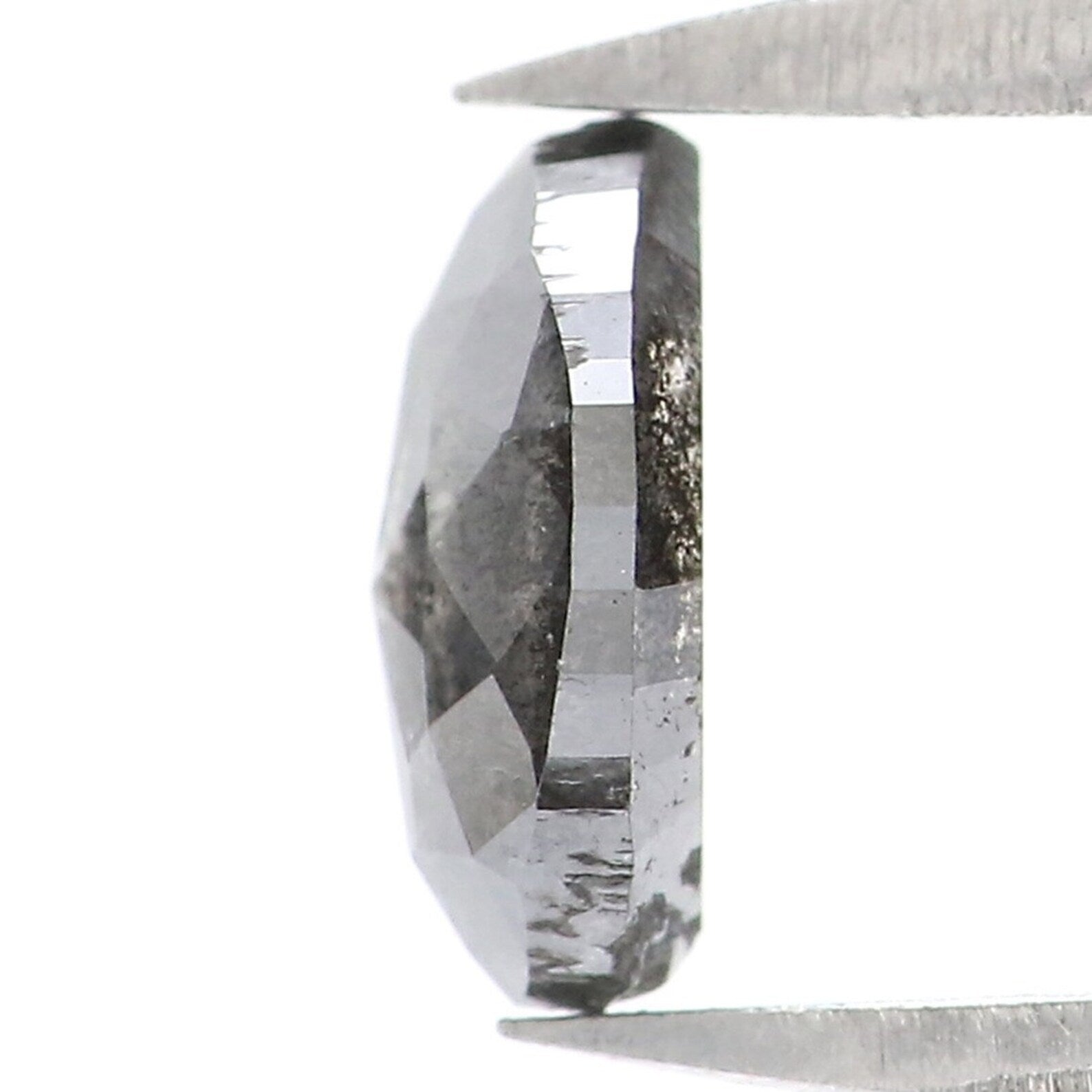 0.55 CT Natural Loose Marquise Diamond Salt And Pepper Marquise Diamond 6.30 MM Natural Black Grey Color Marquise Rose Cut Diamond NQ8832