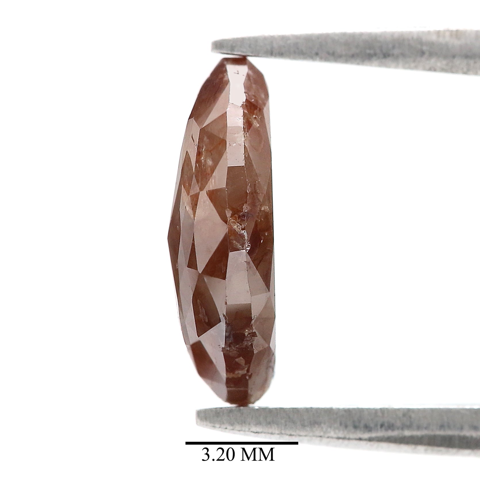Natural Marquise Brown Diamond 1.89 CT Loose Rose Cut Brown Color Stone 10.80 MM Rustic Marquise Diamond For Custom Engagement Ring L3655