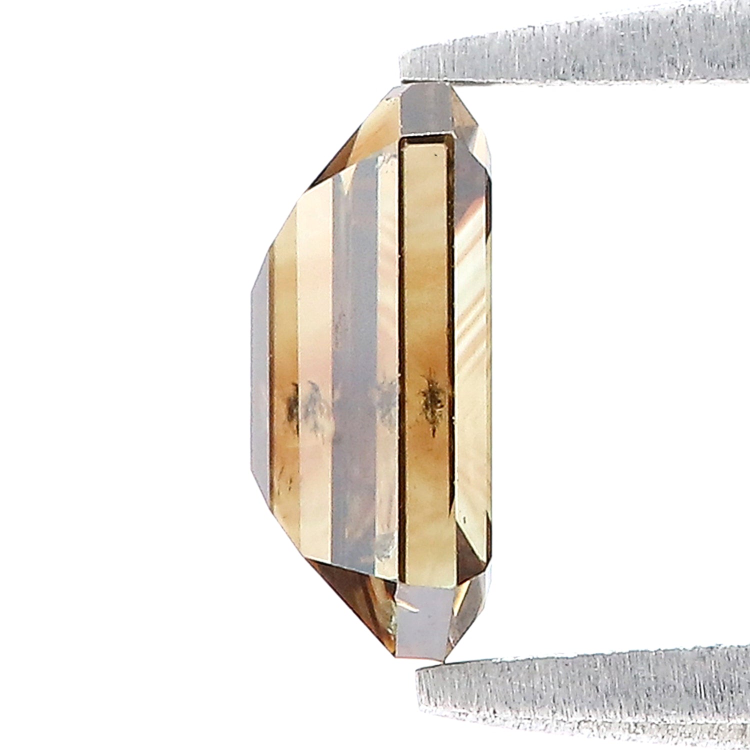 0.96 Ct Natural Loose Emerald Shape Diamond Brown Color Emerald Cut Diamond 6.90 MM Natural Brown Diamond Emerald Rose Cut Diamond LQ1768