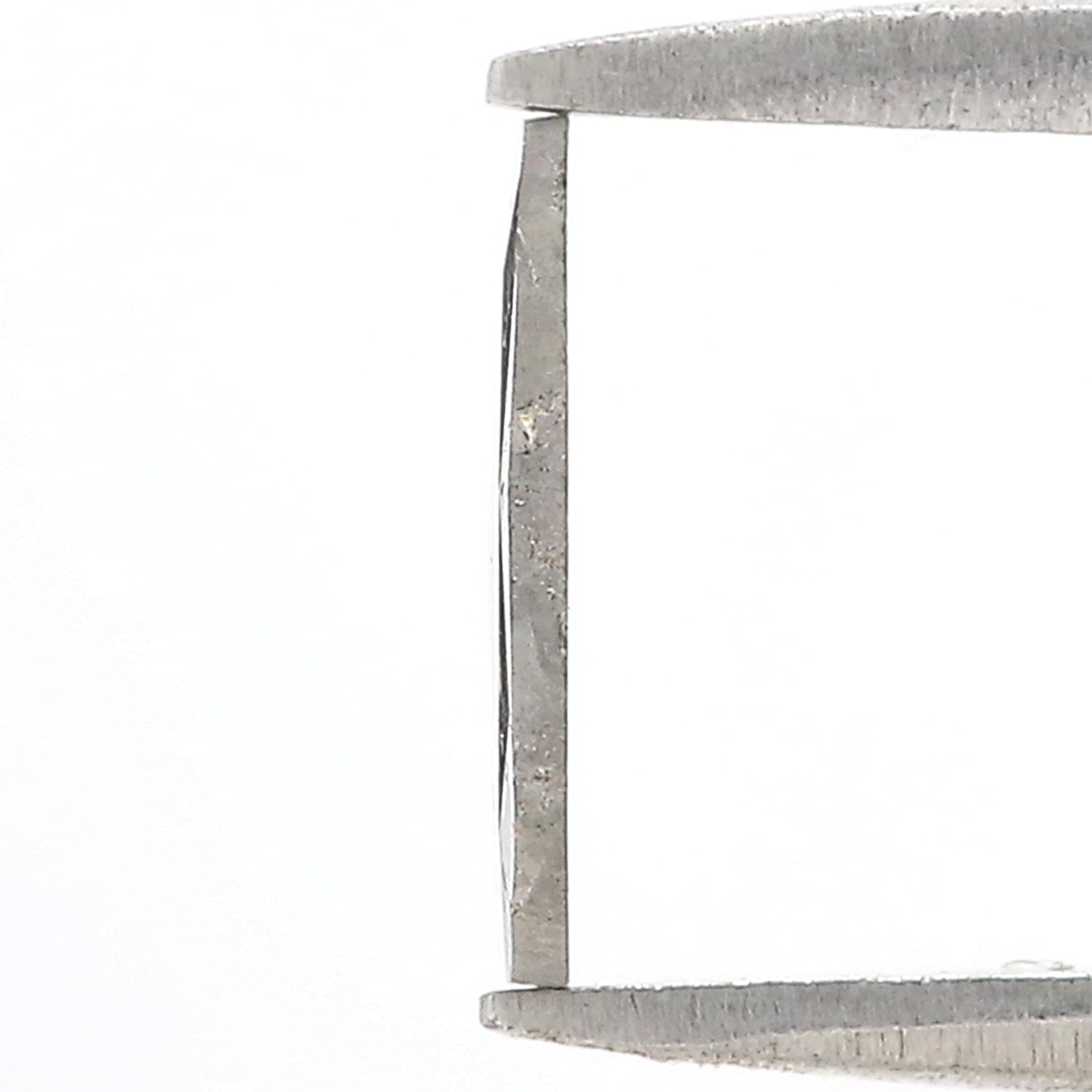 0.71 CT Natural Loose Slice Shape Diamond Salt And Pepper Slice Cut Diamond 9.20 MM Natural Black Grey Diamond Irregular Cut Diamond N2638