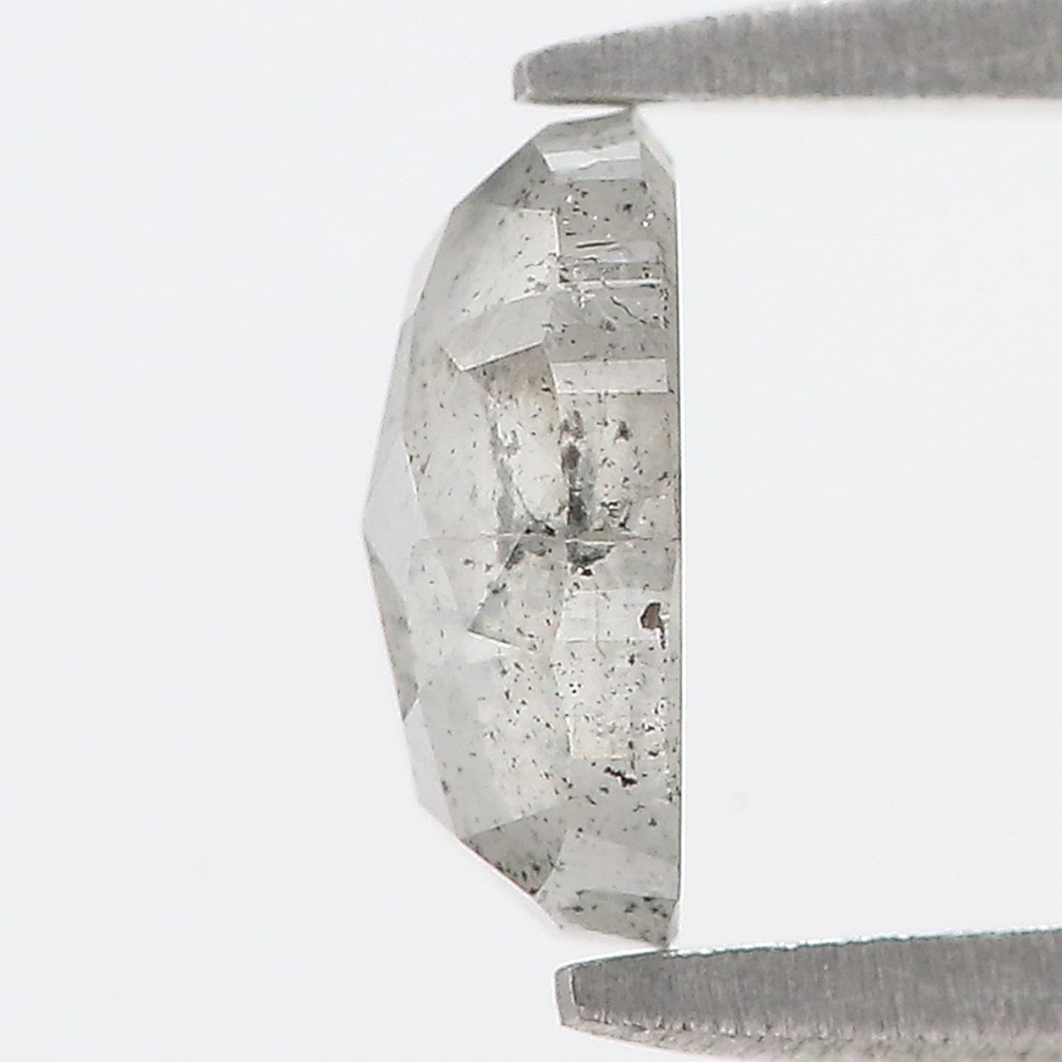 1.03 Ct Natural Loose Oval Shape Diamond Black Grey Color Oval Cut Diamond 7.00 MM Natural Loose Salt and Pepper Oval Shape Diamond QL1098