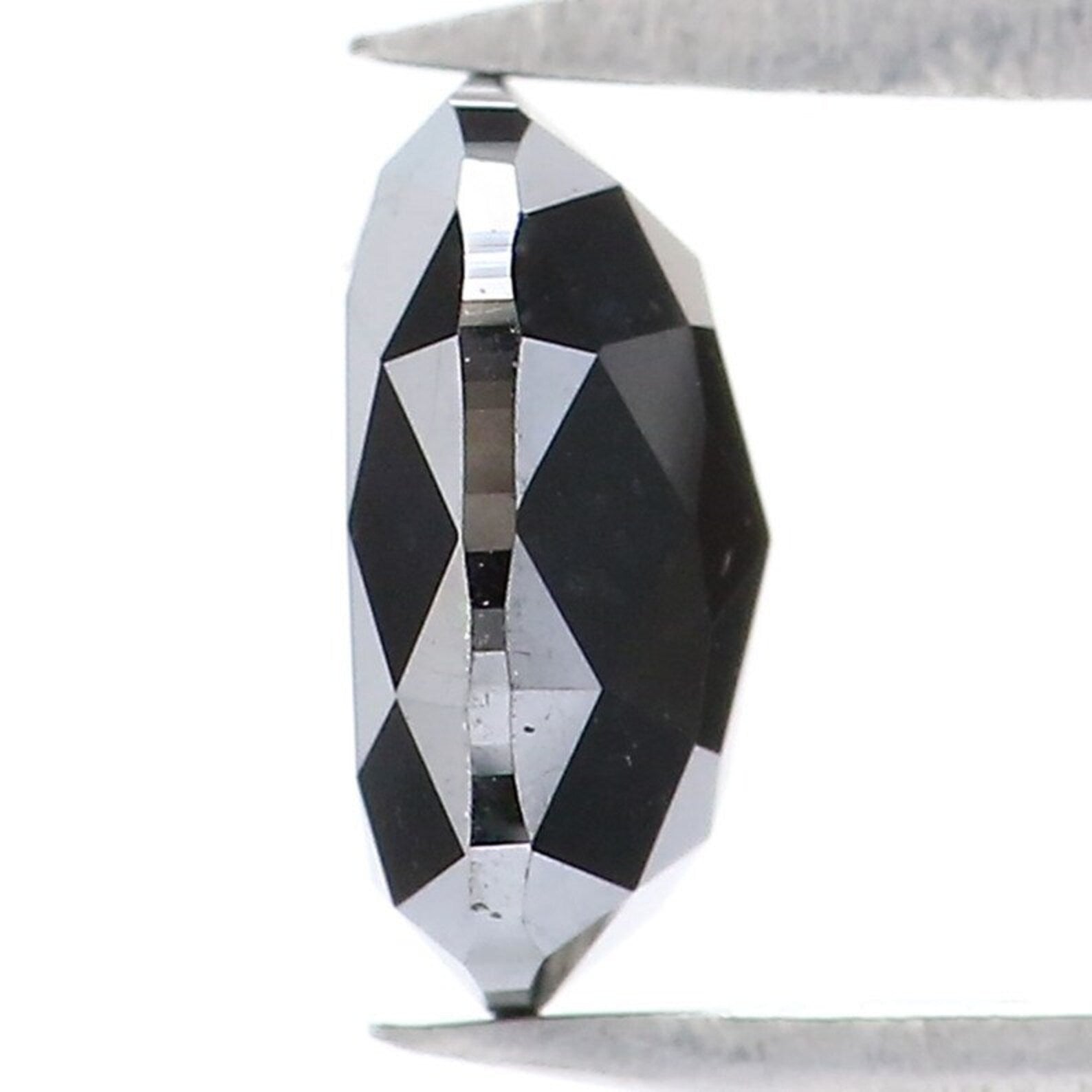 0.84 CT Natural Loose Oval Shape Diamond Black Color Oval Cut Diamond 6.55 MM Natural Loose Diamond Black Oval Shape Rose Cut Diamond QN1977