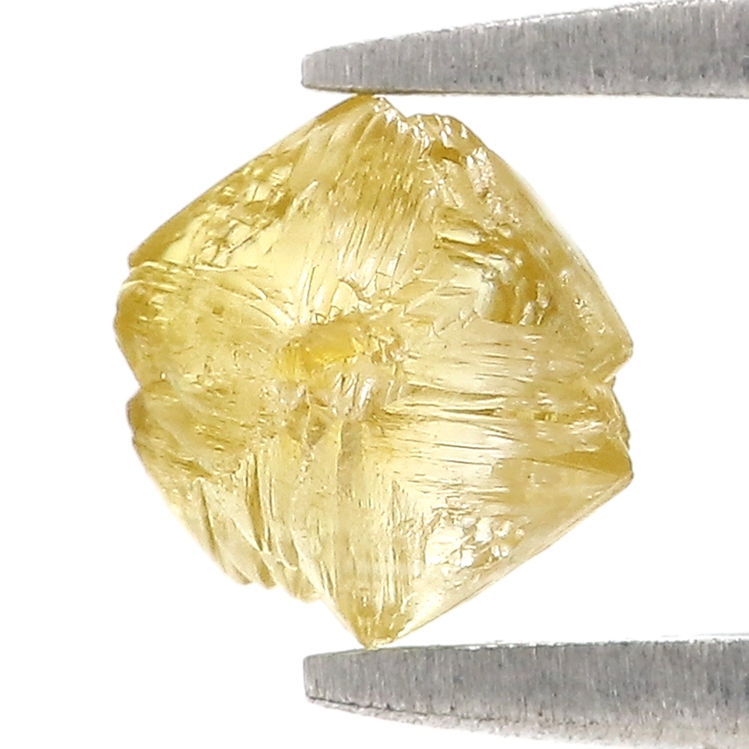 1.30 CT Natural Loose Rough Shape Diamond Yellow Color Rough Uncut Diamond 6.05 MM Natural Yellow Diamond Rough Irregular Cut Diamond L3604