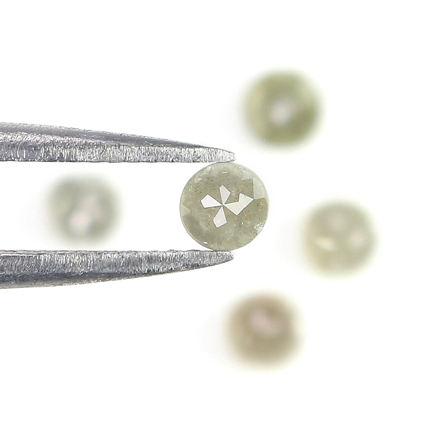 1.06 CT Natural Loose Round Rose Cut Diamond Grey Color Round Shape Diamond 3.50 MM Natural Loose Grey Color Round Rose Cut Diamond LQ6054