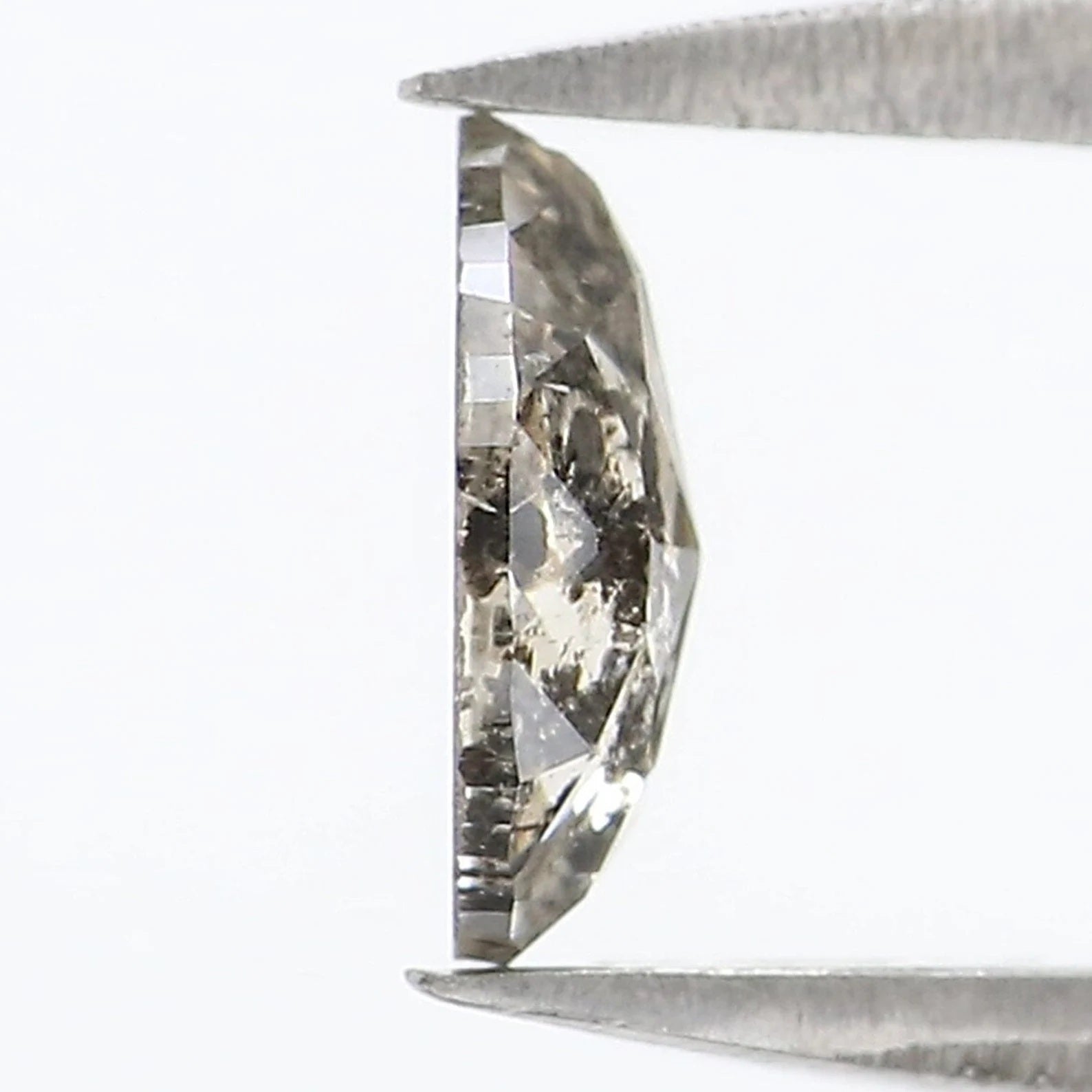 0.35 CT Natural Loose Pear Shape Diamond Salt And Pepper Pear Cut Diamond 5.80 MM Natural Loose Diamond Pear Shape Rose Cut Diamond NQ9915