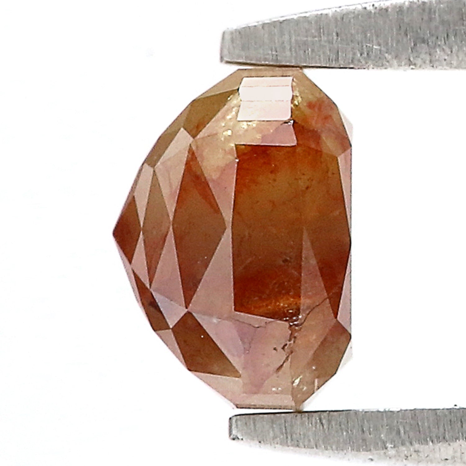 0.91 CT Natural Loose Cushion Shape Diamond Brown Color Cushion Cut Diamond 5.25 MM Natural Loose Diamond Cushion Rose Cut Diamond N2668