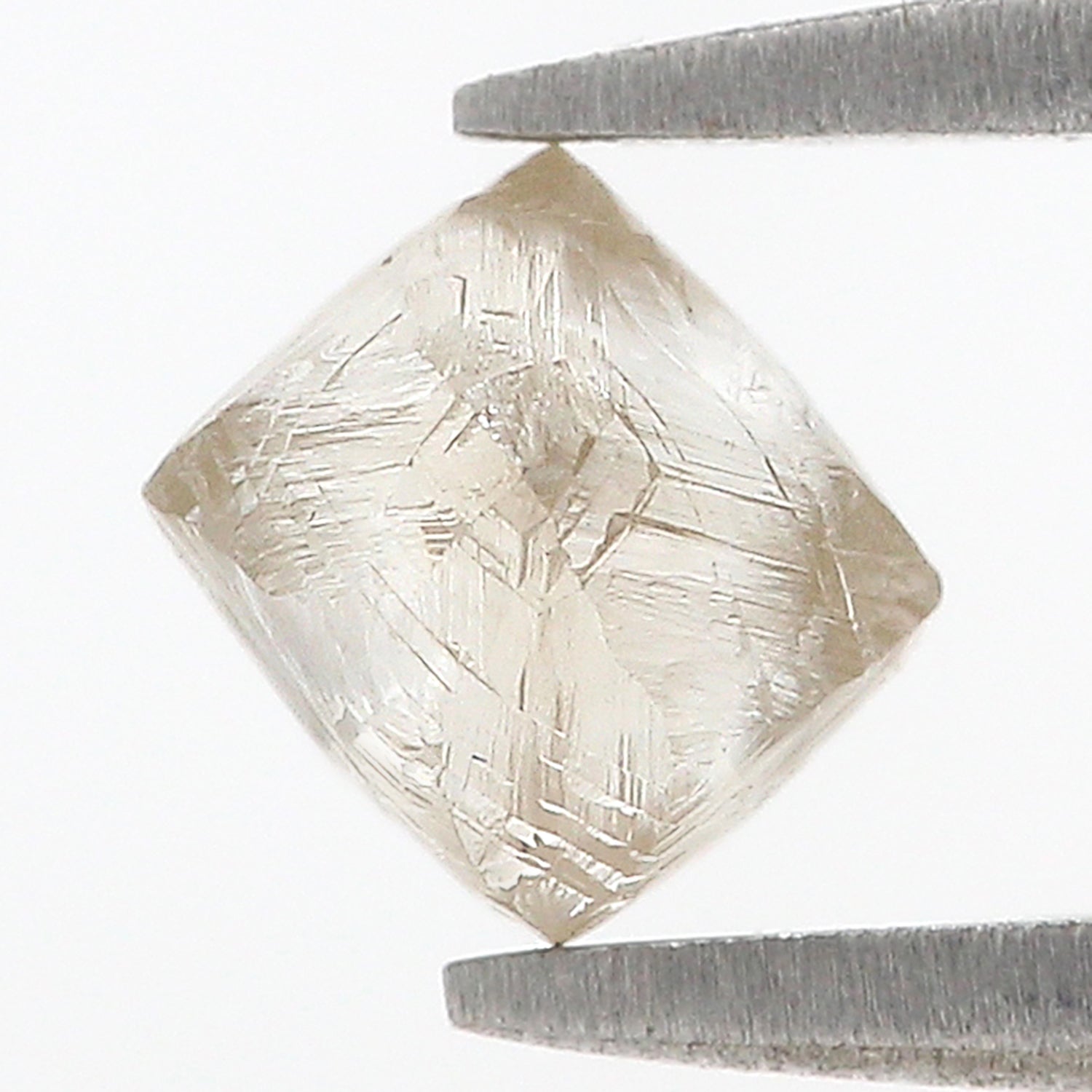 1.32 CT Natural Loose Rough Shape Diamond White-K Color Irregular Cut Diamond 6.40 MM Natural Loose White-K Color Rough UnCut Diamond L3541