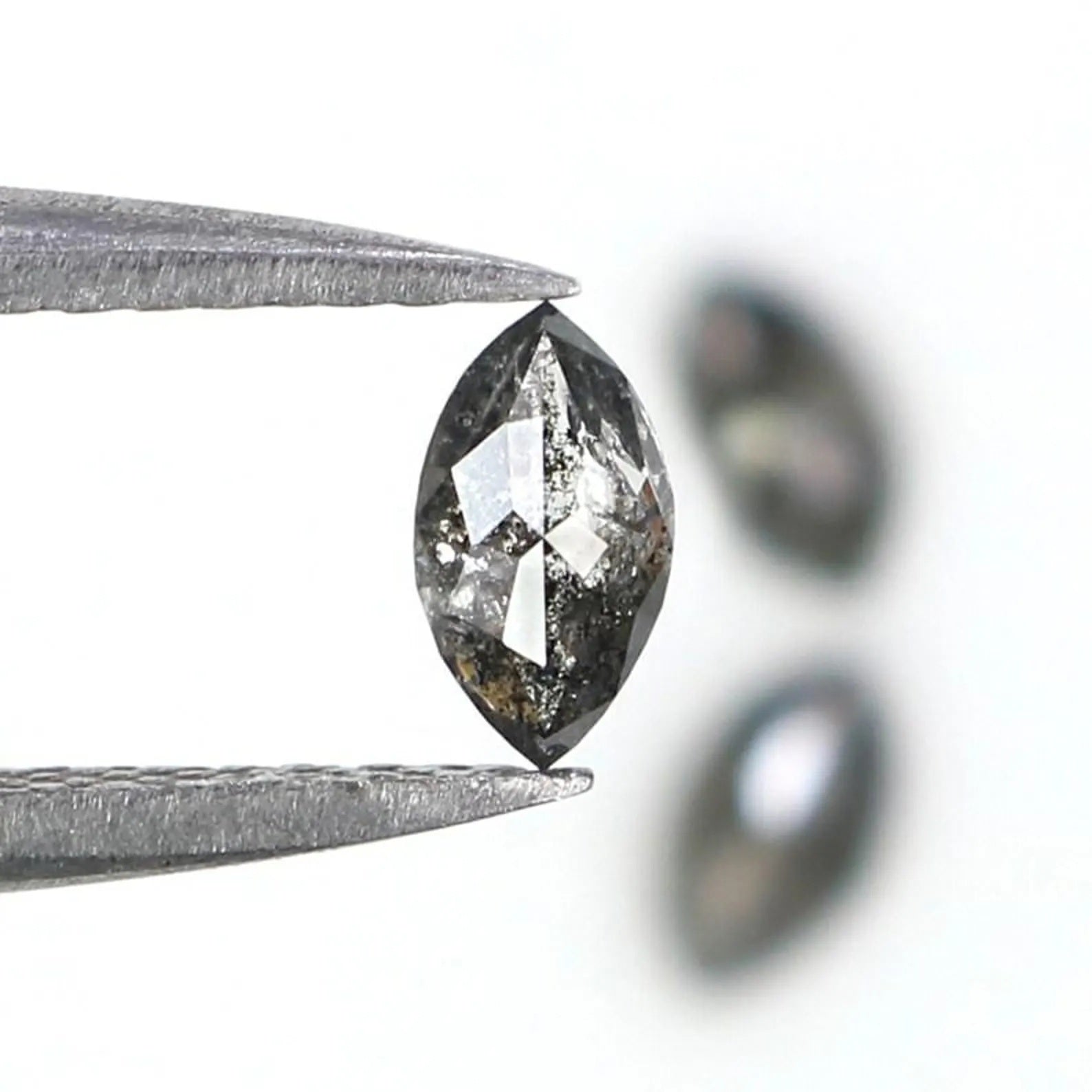 0.45 CT Natural Loose Marquise Shape Diamond Salt And Pepper Marquise Cut Diamond 5.00 MM Natural Loose Marquise Rose Cut Diamond NQ2421